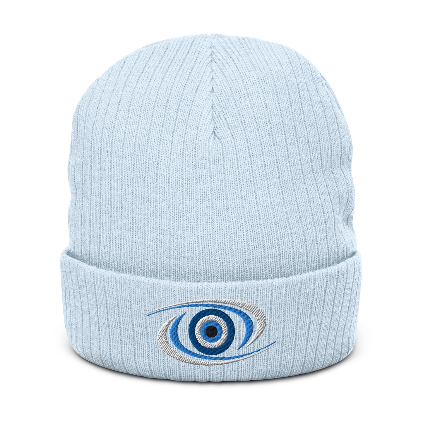 Mati Evil Eye Ribbed knit beanie