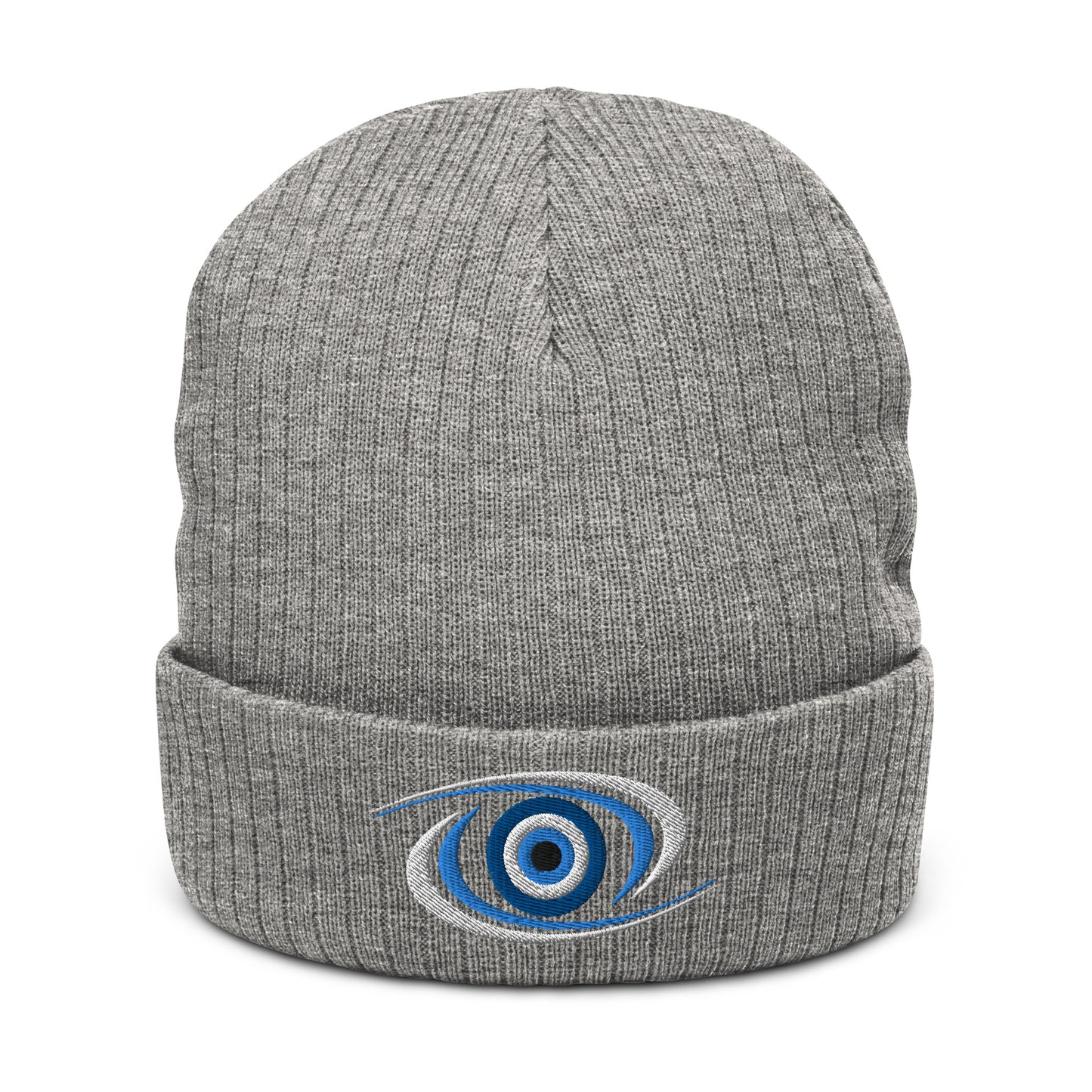 Mati Evil Eye Ribbed knit beanie
