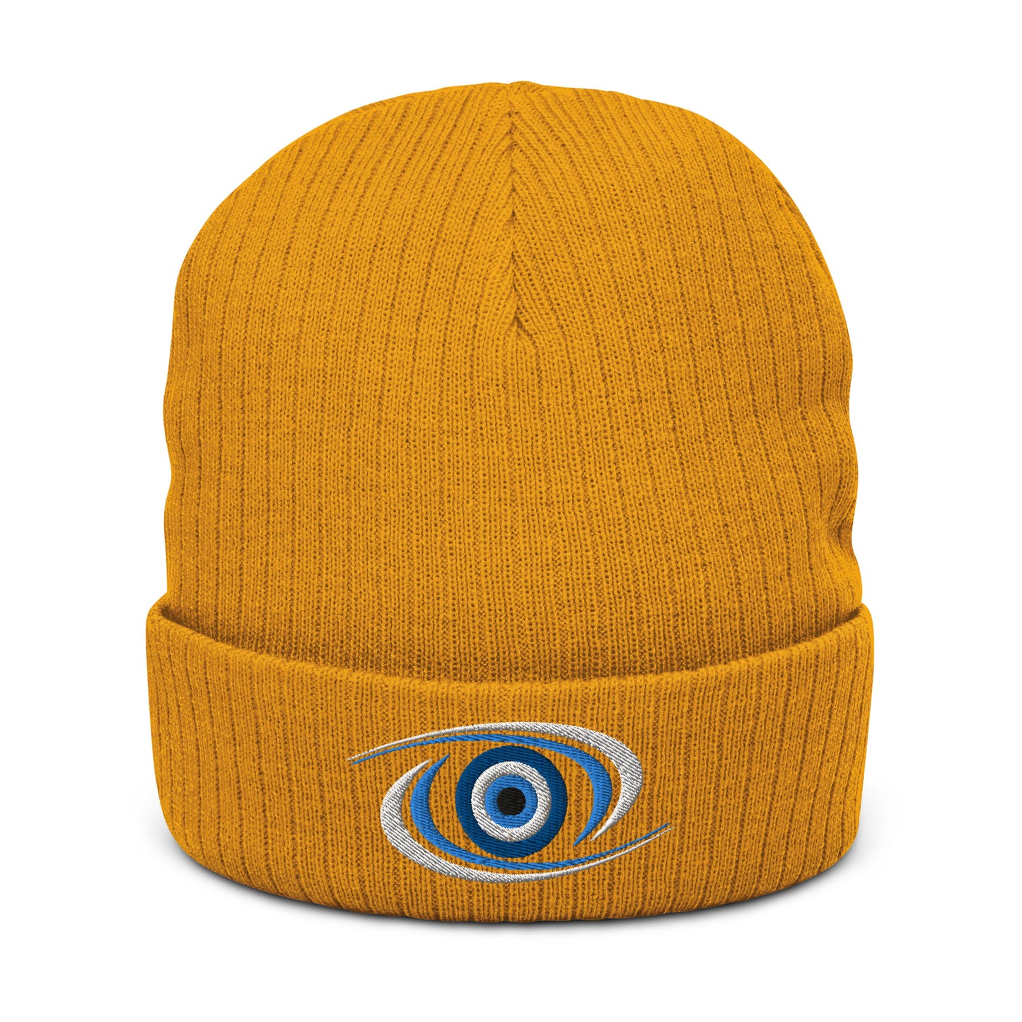 Mati Evil Eye Ribbed knit beanie