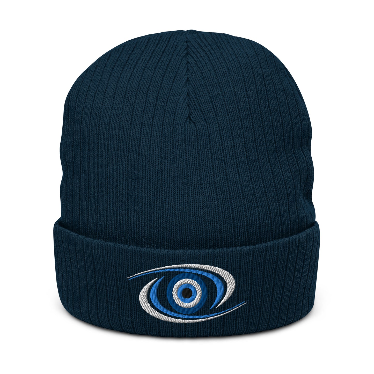 Mati Evil Eye Ribbed knit beanie