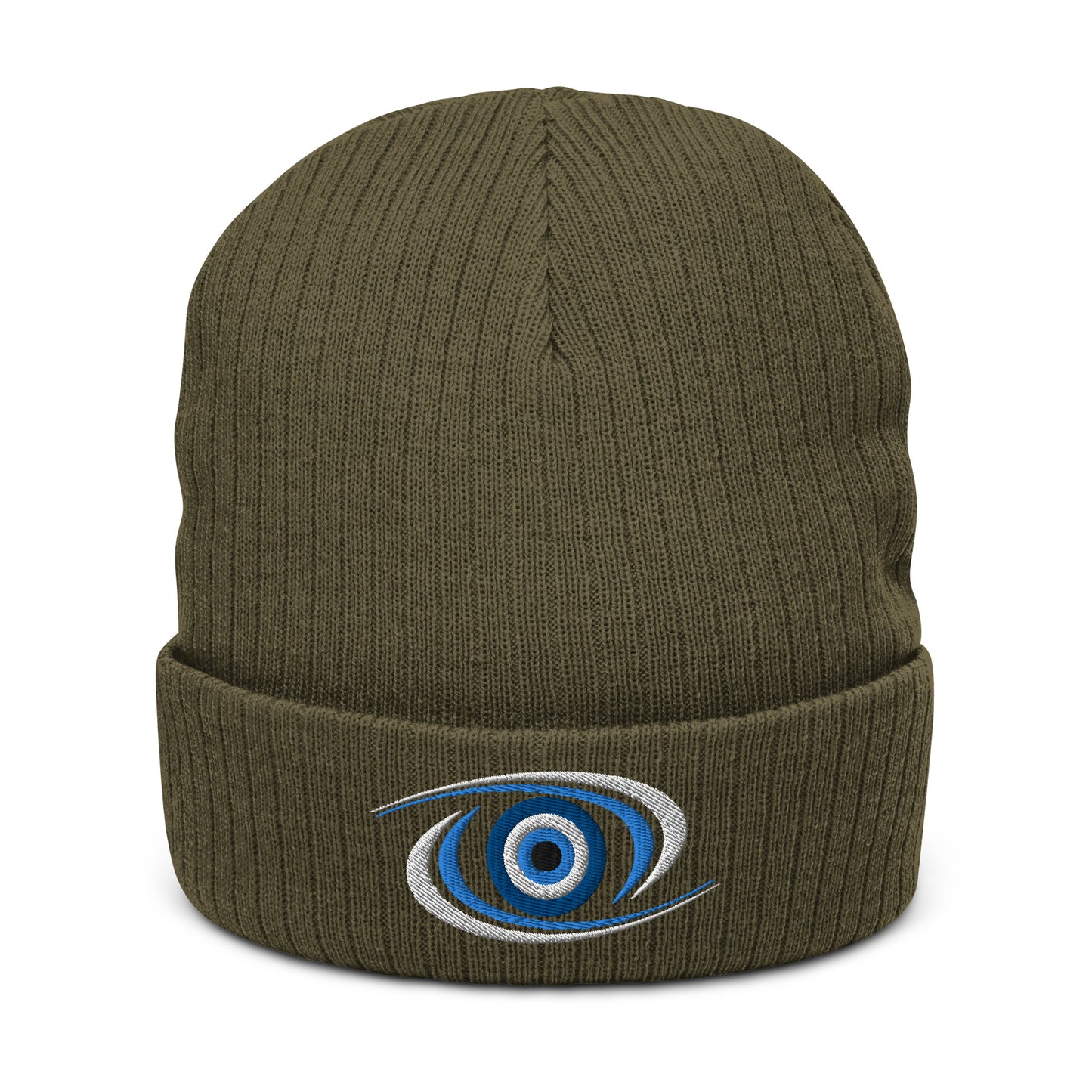 Mati Evil Eye Ribbed knit beanie