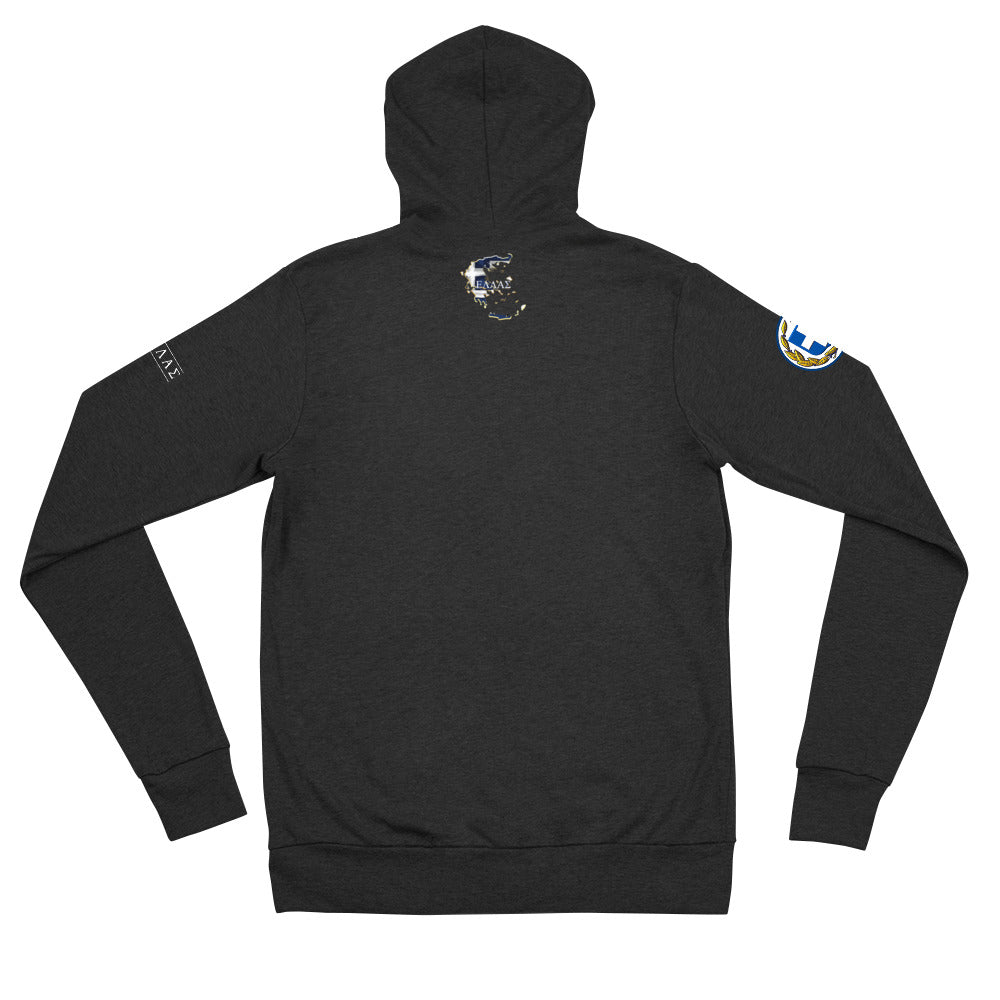 Ellas Greece Unisex zip hoodie