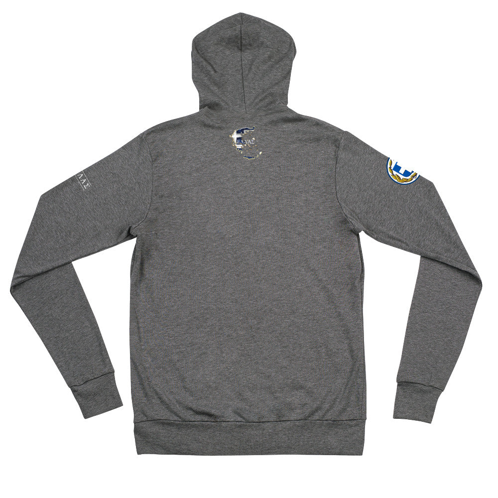 Ellas Greece Unisex zip hoodie