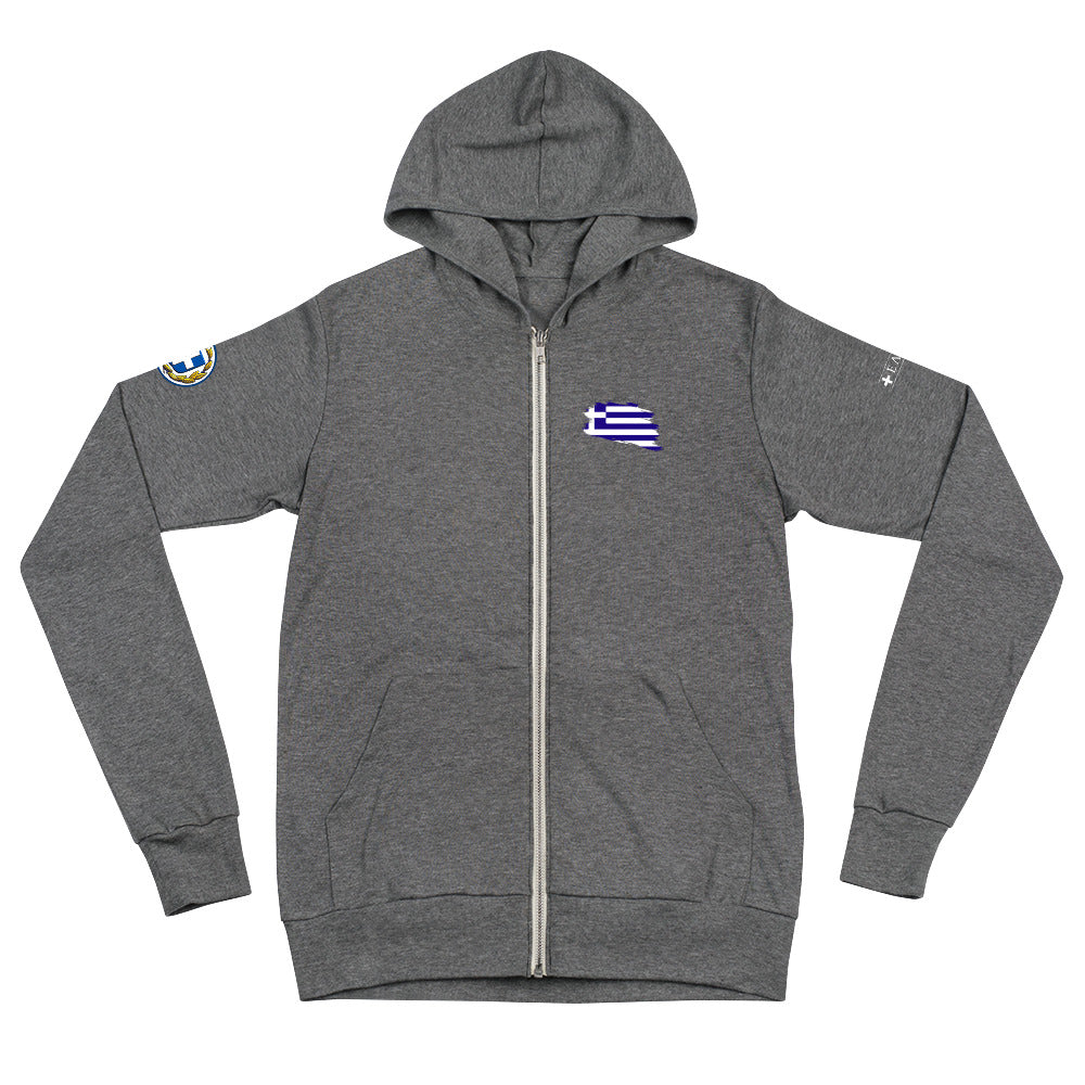 Ellas Greece Unisex zip hoodie