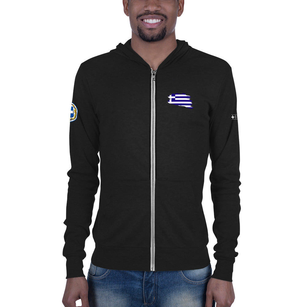 Ellas Greece Unisex zip hoodie