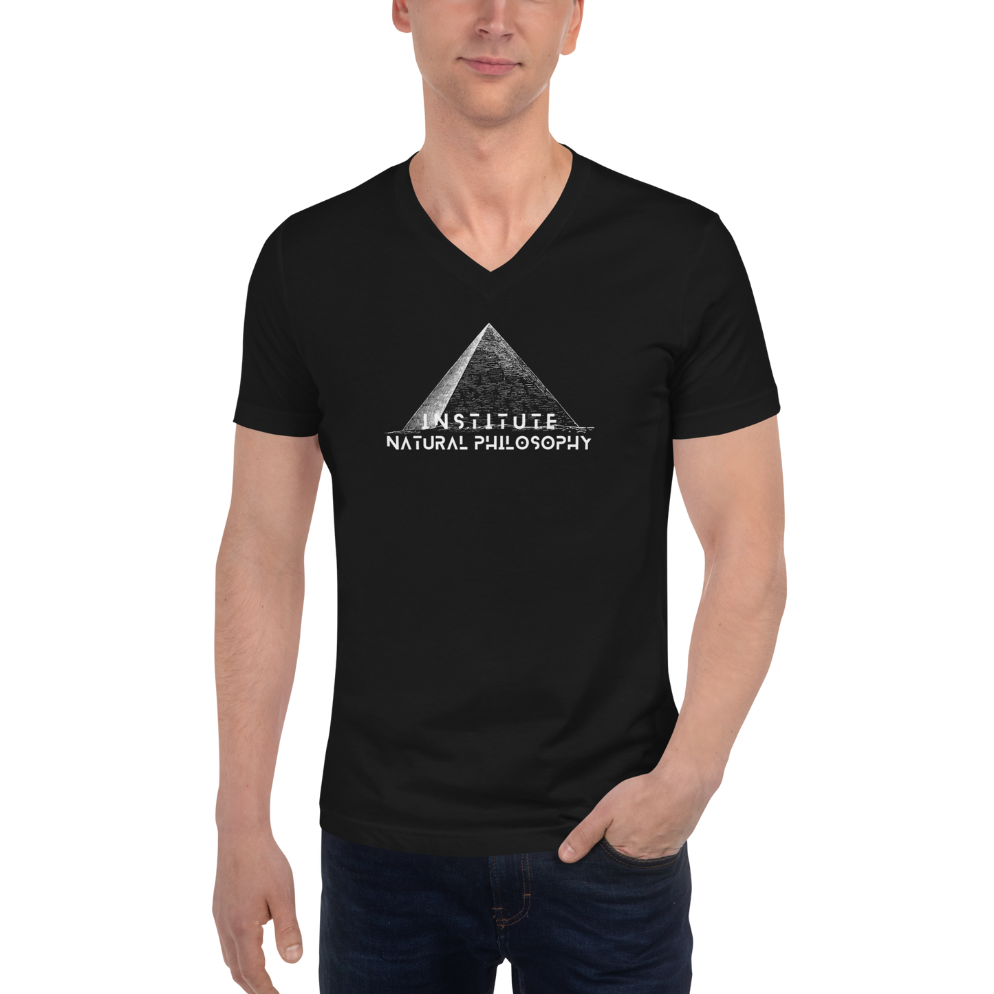 Institute Natural Philosophy Short Sleeve V-Neck T-Shirt