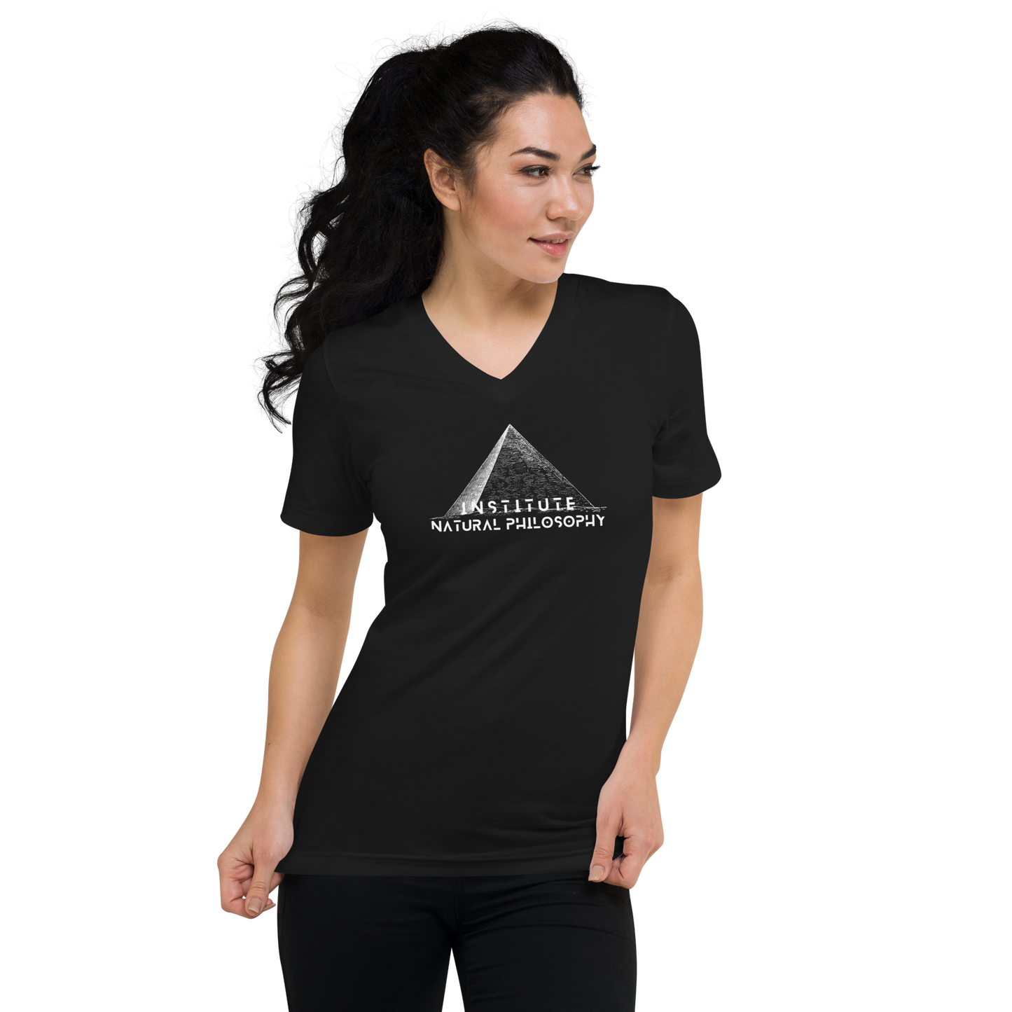 Institute Natural Philosophy Short Sleeve V-Neck T-Shirt