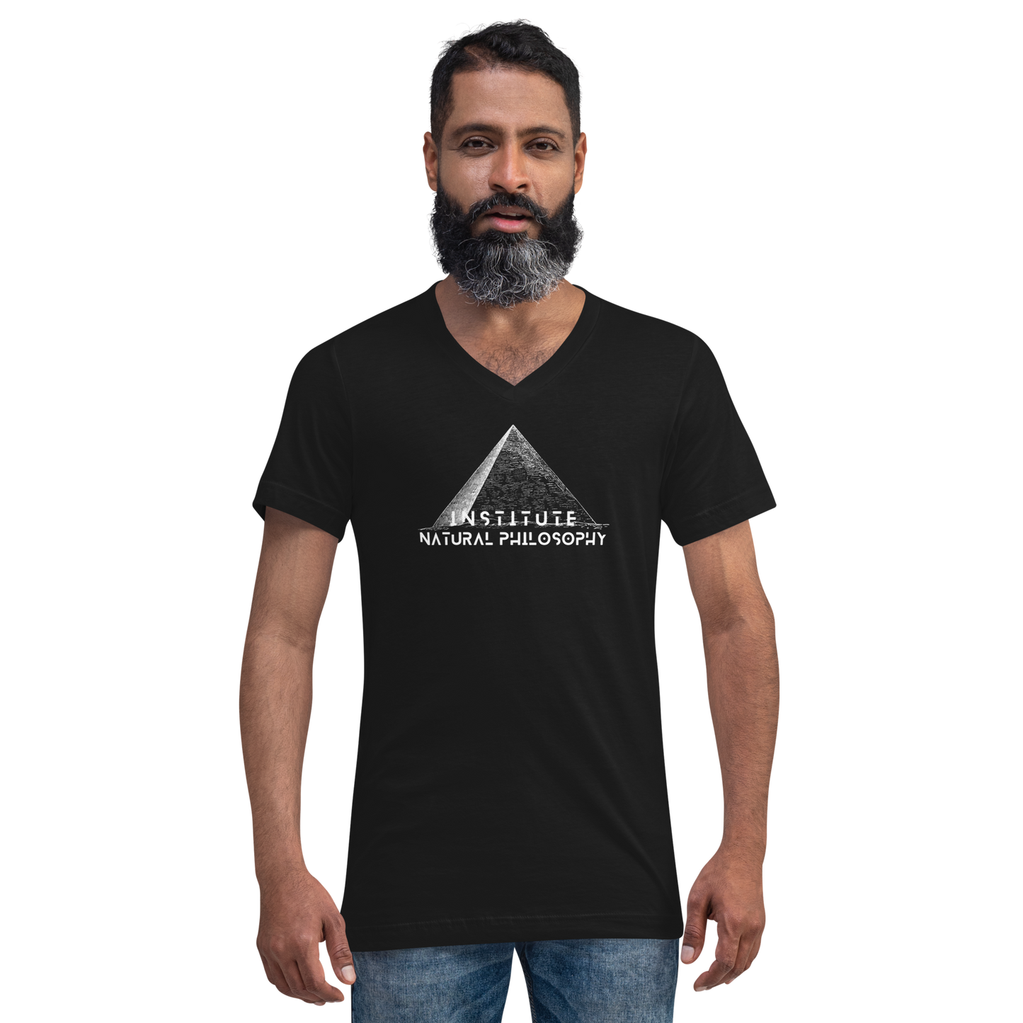 Institute Natural Philosophy Short Sleeve V-Neck T-Shirt