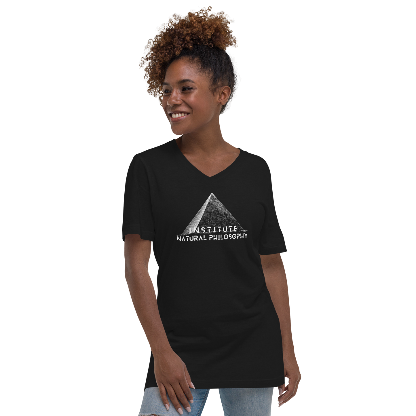 Institute Natural Philosophy Short Sleeve V-Neck T-Shirt