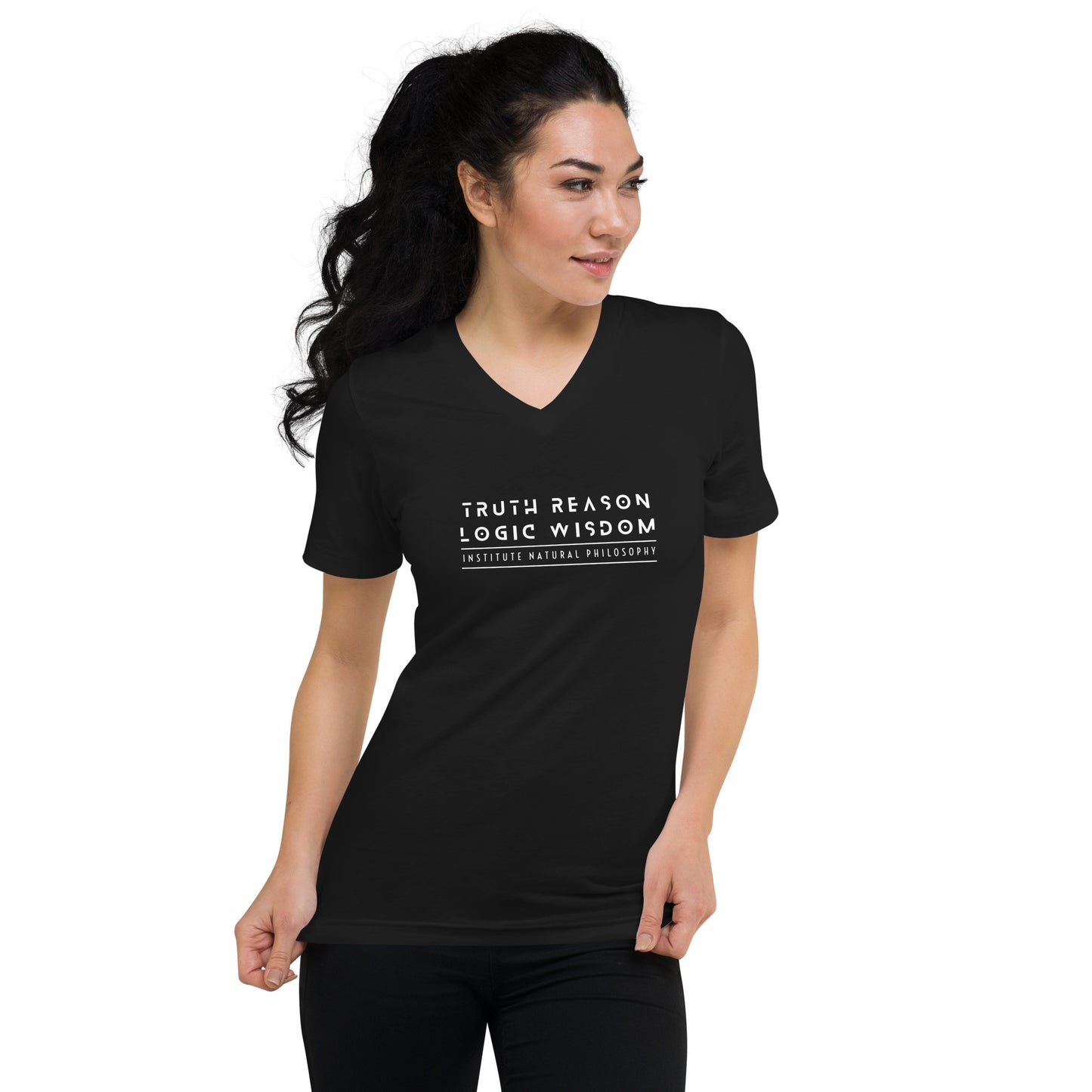 Truth Reason Logic Wisdom Short Sleeve V-Neck T-Shirt