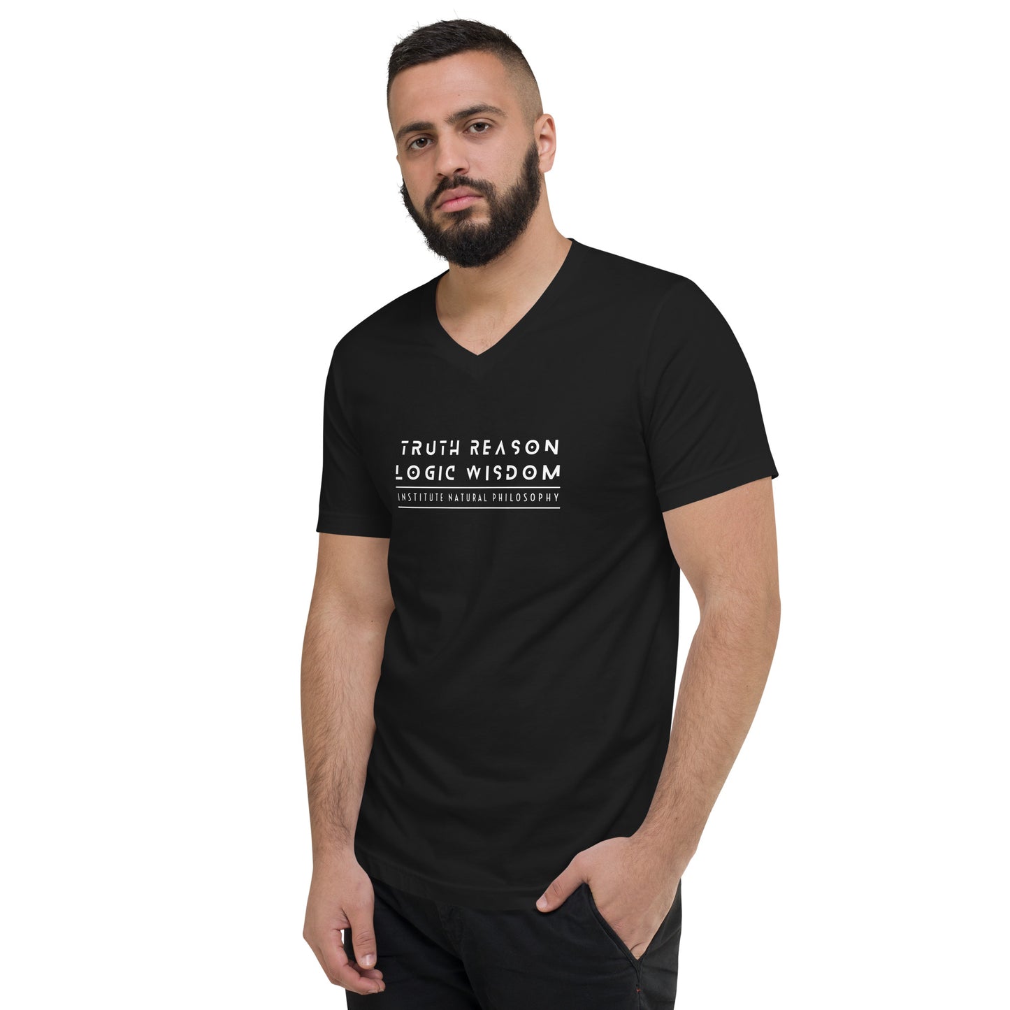 Truth Reason Logic Wisdom Short Sleeve V-Neck T-Shirt