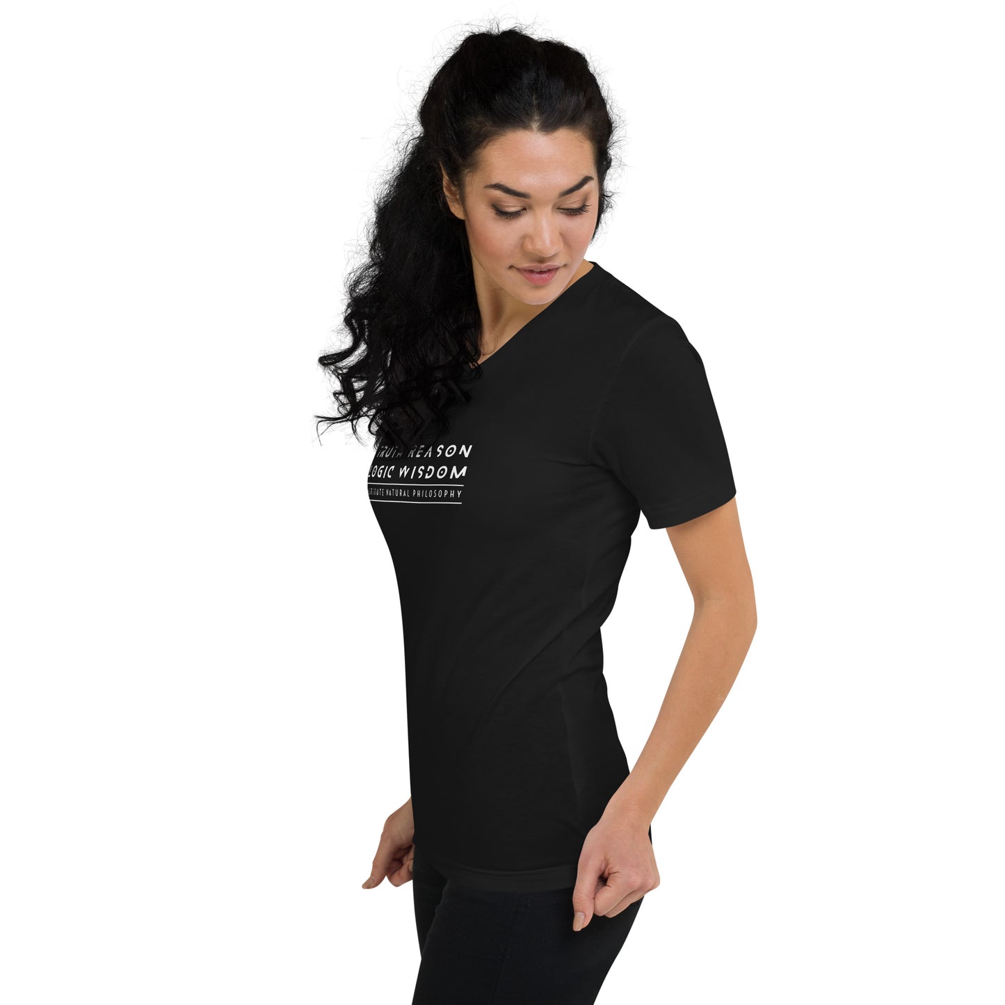 Truth Reason Logic Wisdom Short Sleeve V-Neck T-Shirt