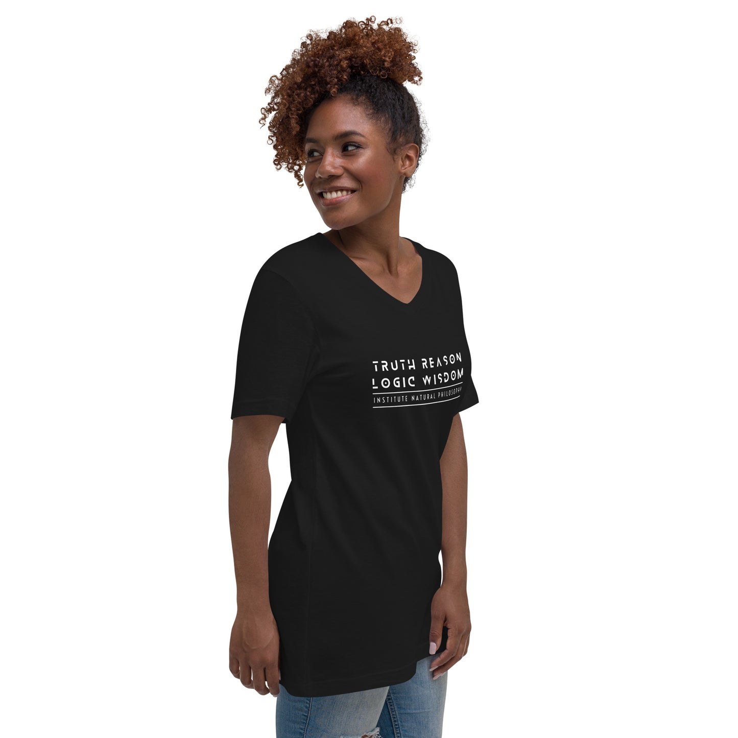 Truth Reason Logic Wisdom Short Sleeve V-Neck T-Shirt