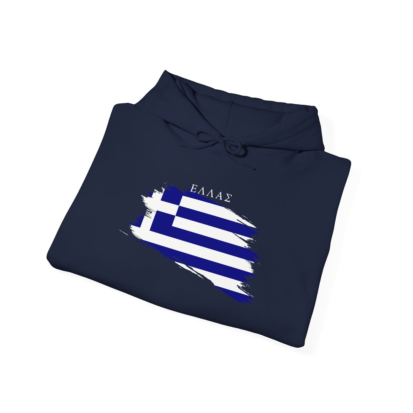 Ellas Greece Flag Artistic Unisex Heavy Blend™ Hooded Sweatshirt
