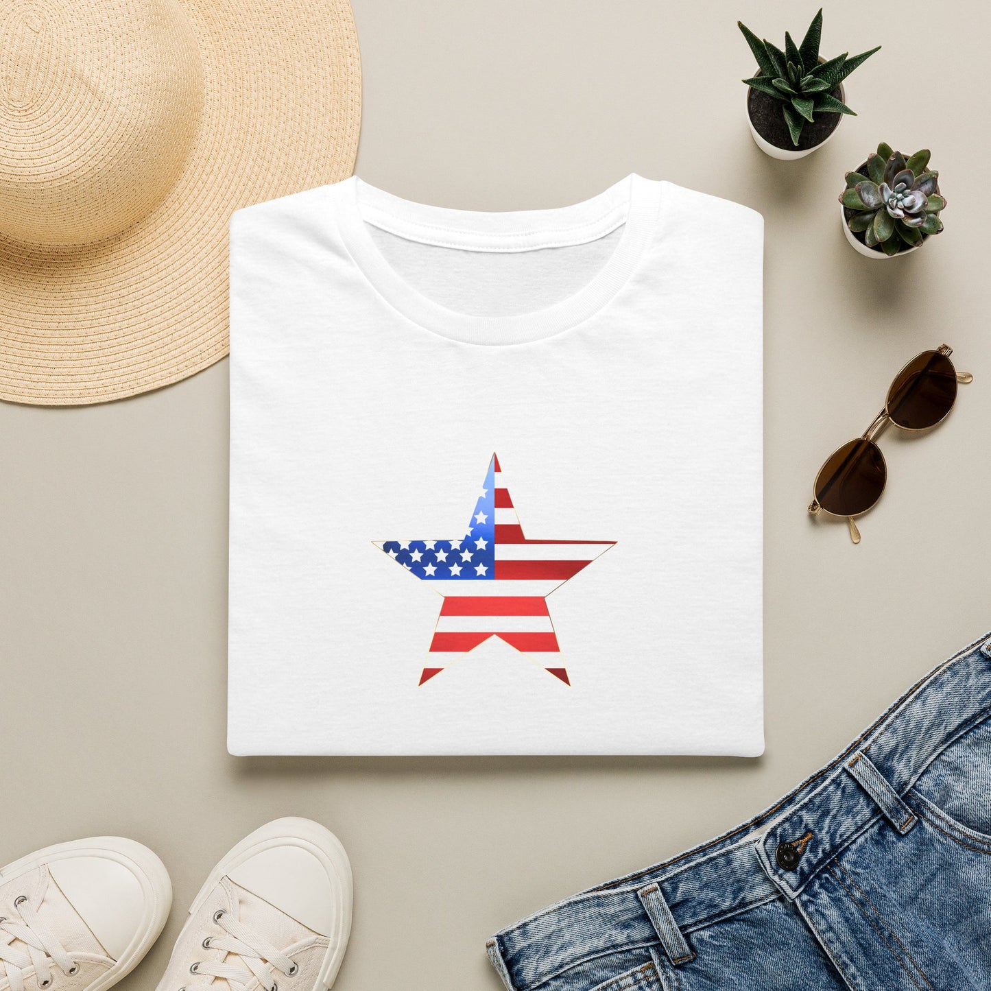 American Flag Star T-Shirt
