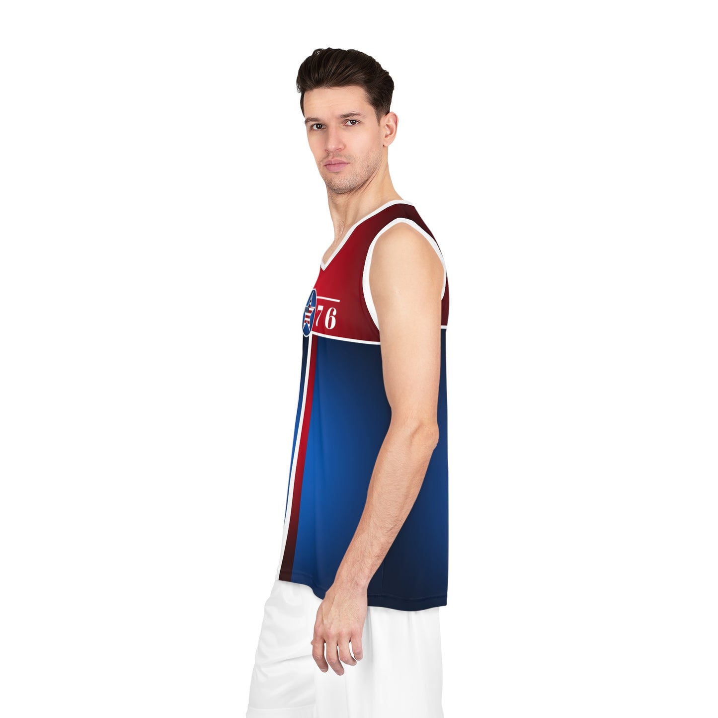 USA 1776 Red Blue Basketball Jersey