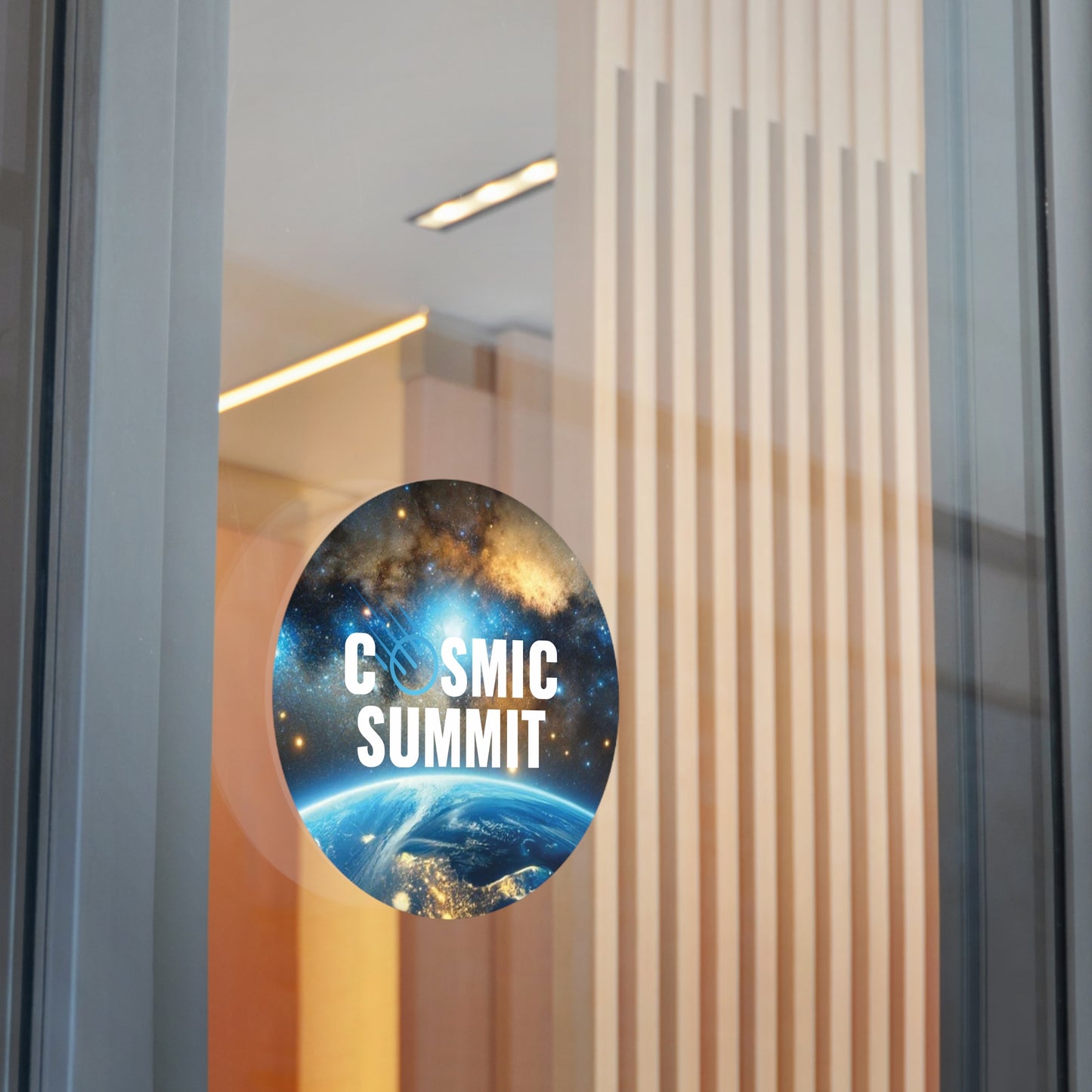 Cosmic Summit Round Vinyl Stickers