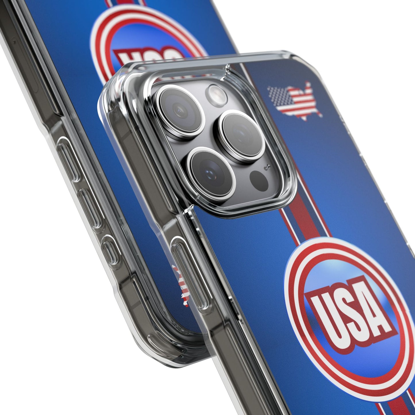 USA Magnetic Clear Impact Phone Case