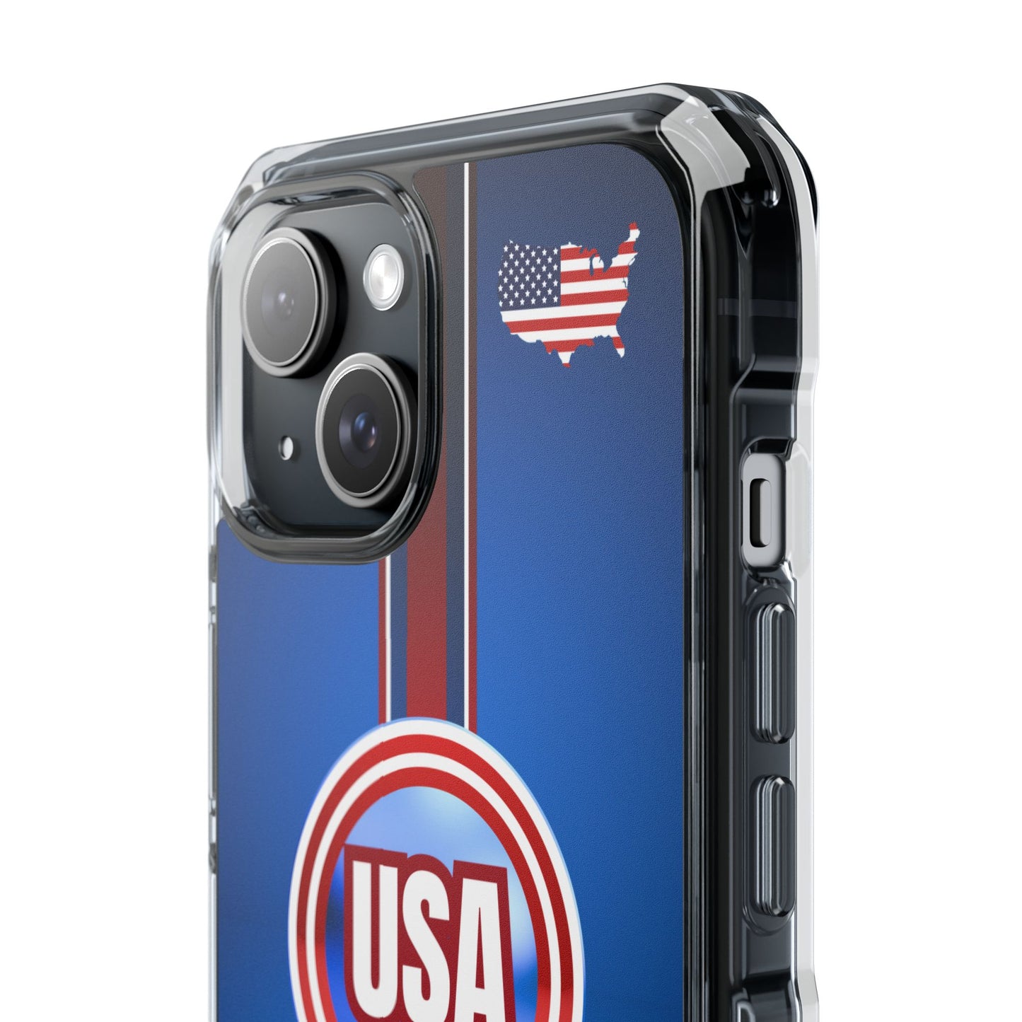 USA Magnetic Clear Impact Phone Case