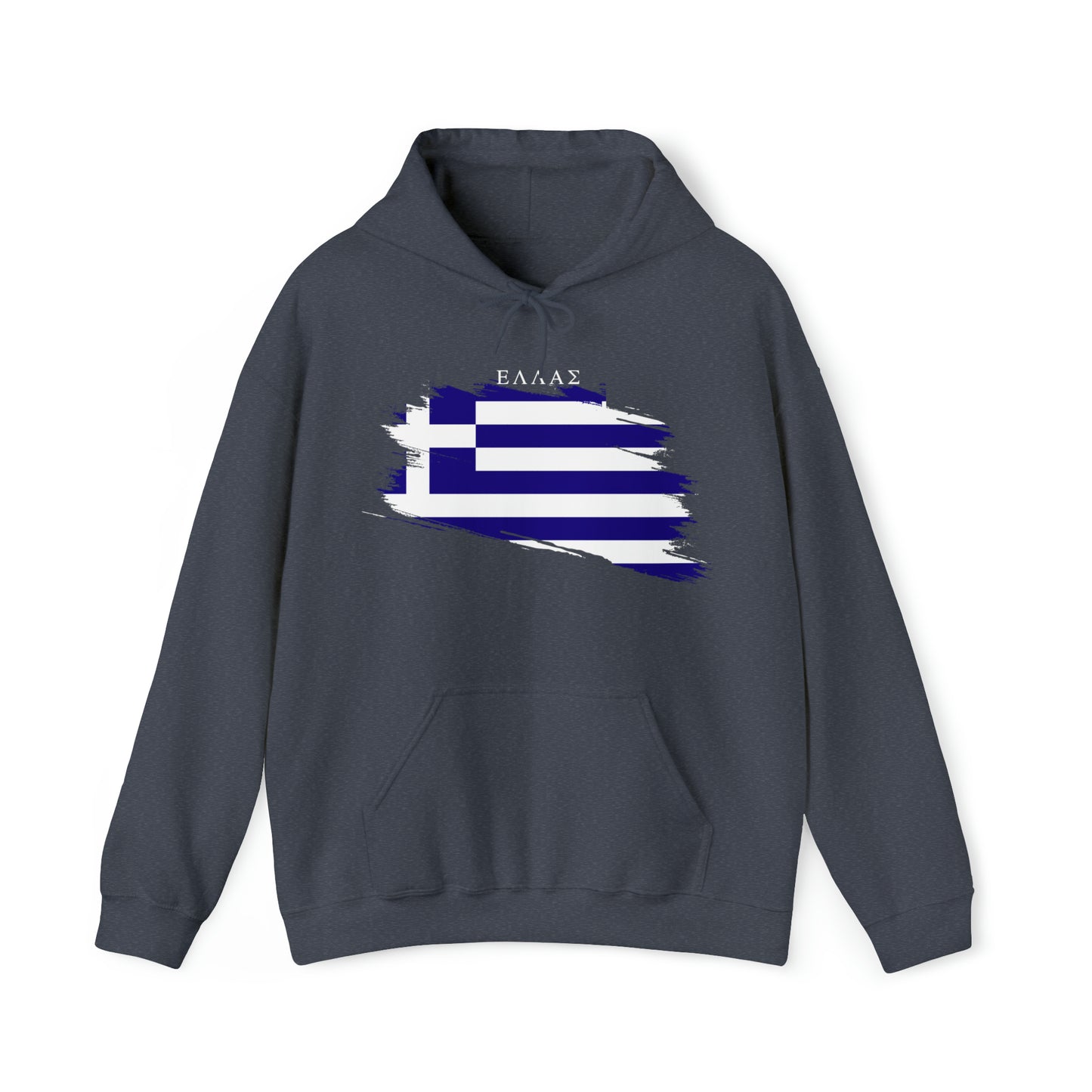 Ellas Greece Flag Artistic Unisex Heavy Blend™ Hooded Sweatshirt