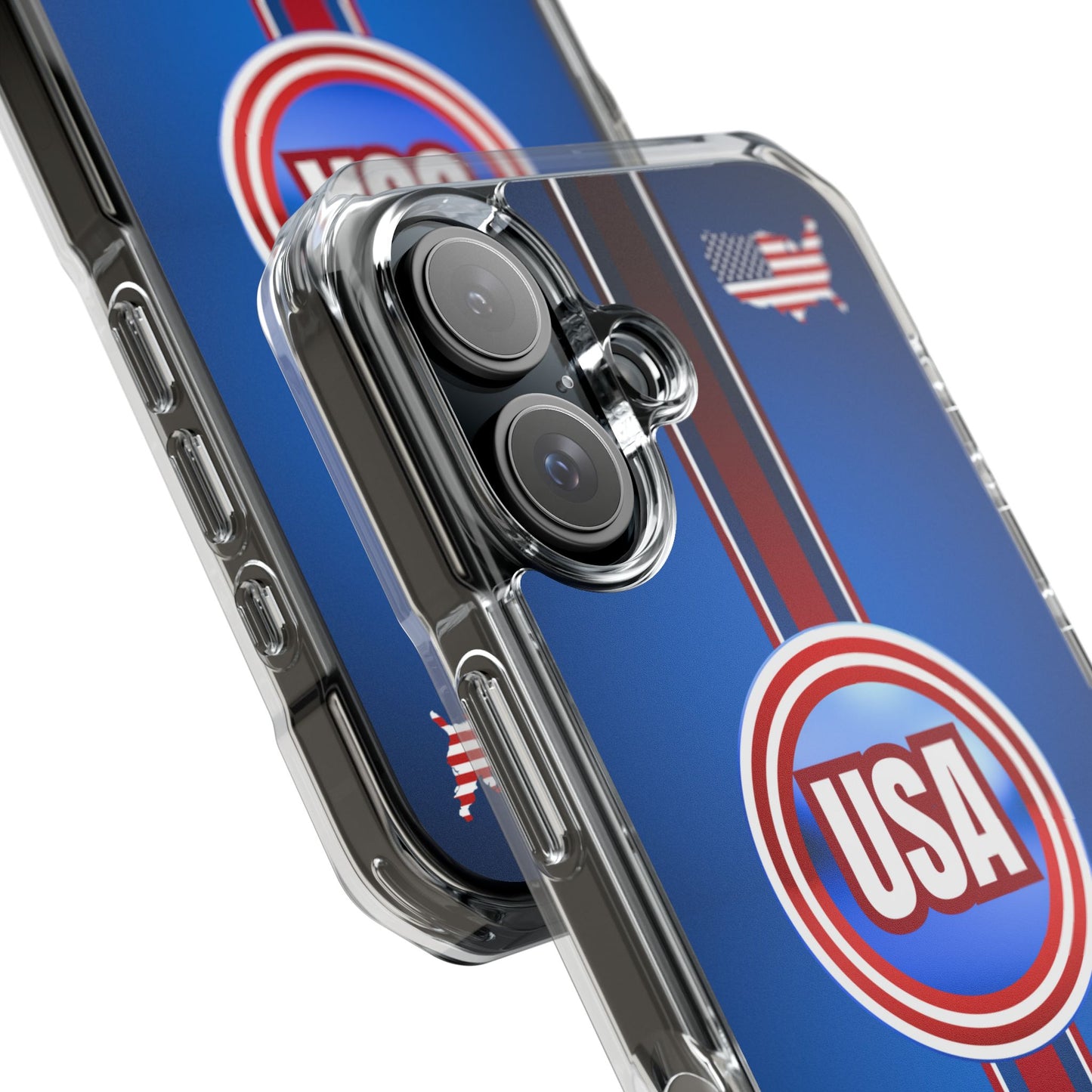 USA Magnetic Clear Impact Phone Case