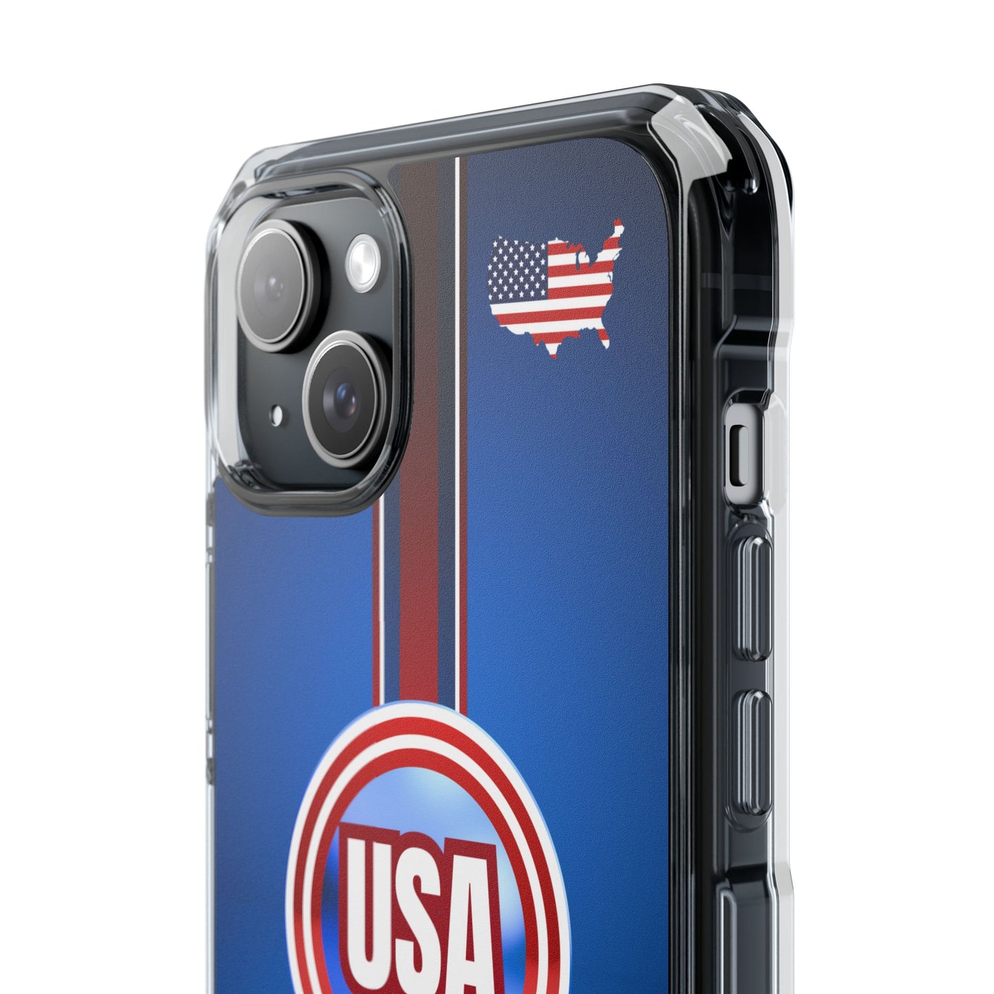 USA Magnetic Clear Impact Phone Case