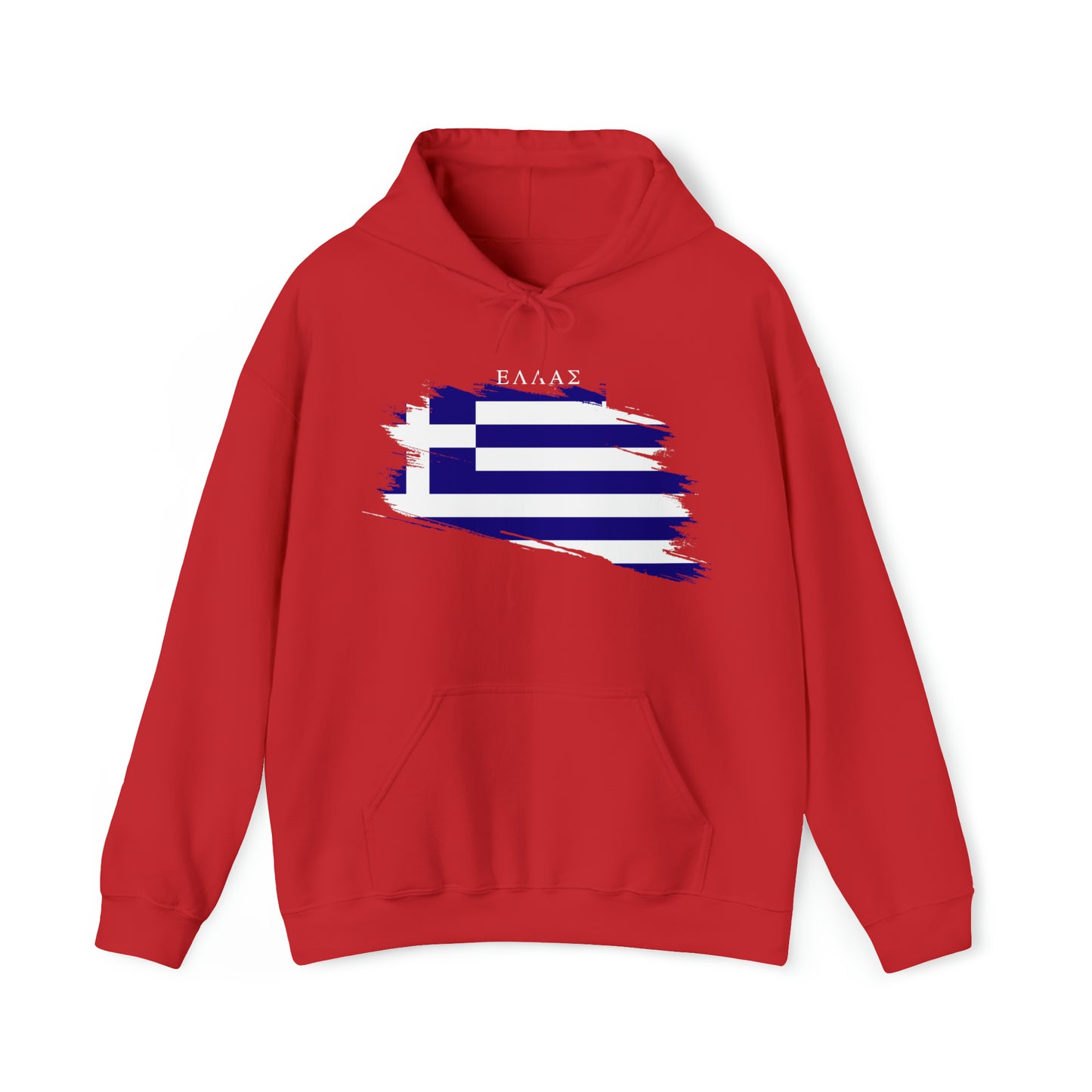 Ellas Greece Flag Artistic Unisex Heavy Blend™ Hooded Sweatshirt