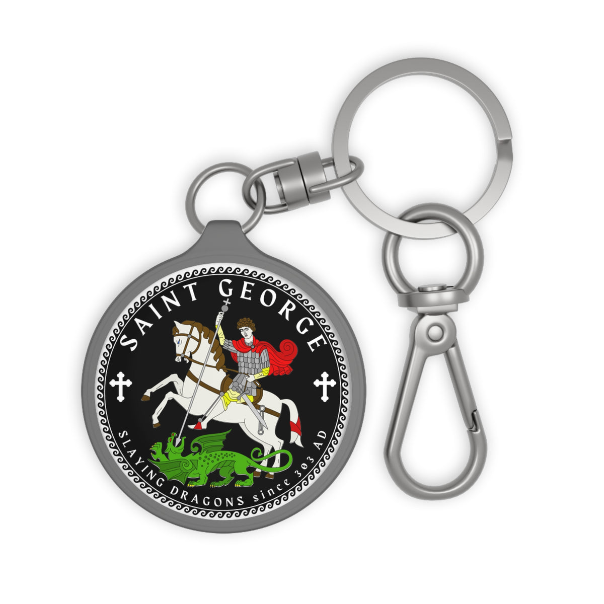 St. George Designs Saint George Keychain – Yiorgos Designs