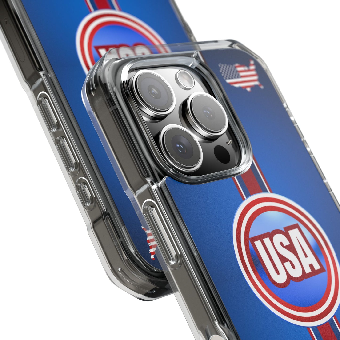 USA Magnetic Clear Impact Phone Case