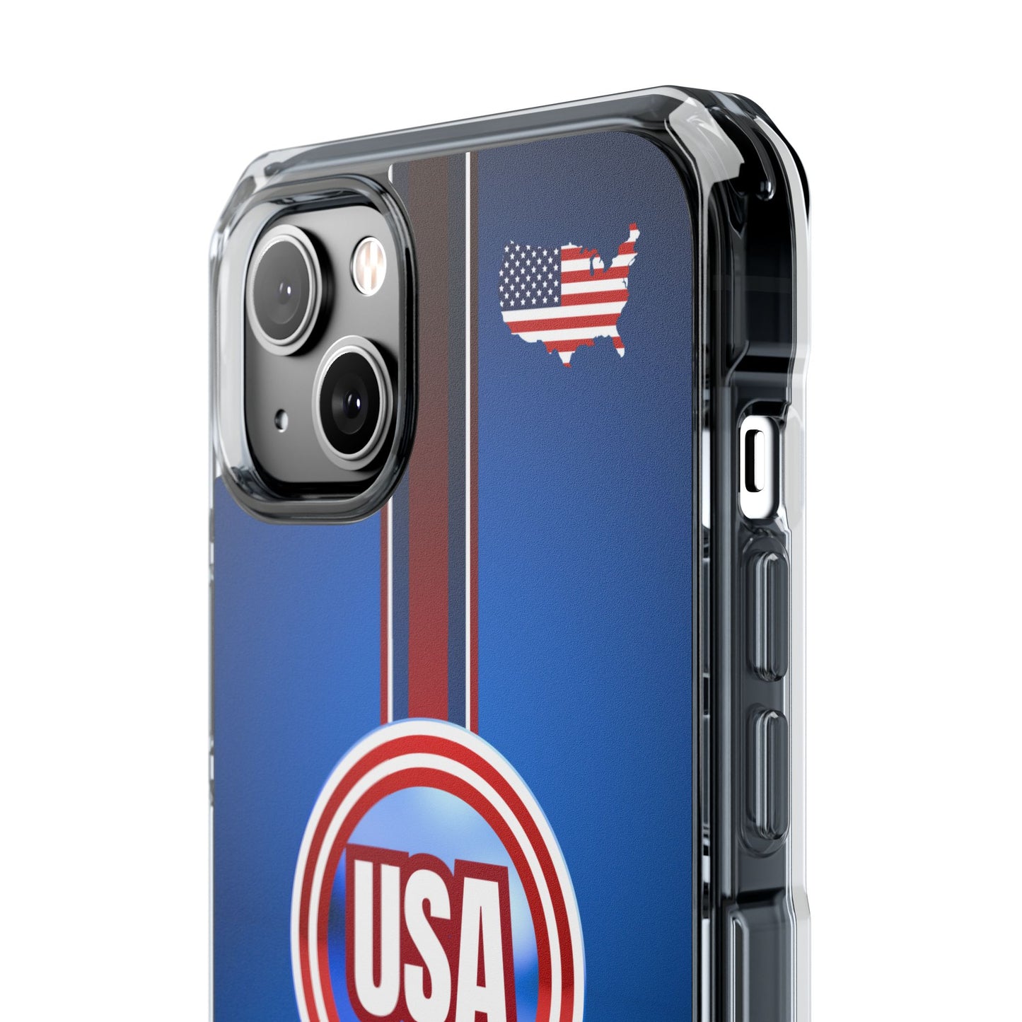 USA Magnetic Clear Impact Phone Case
