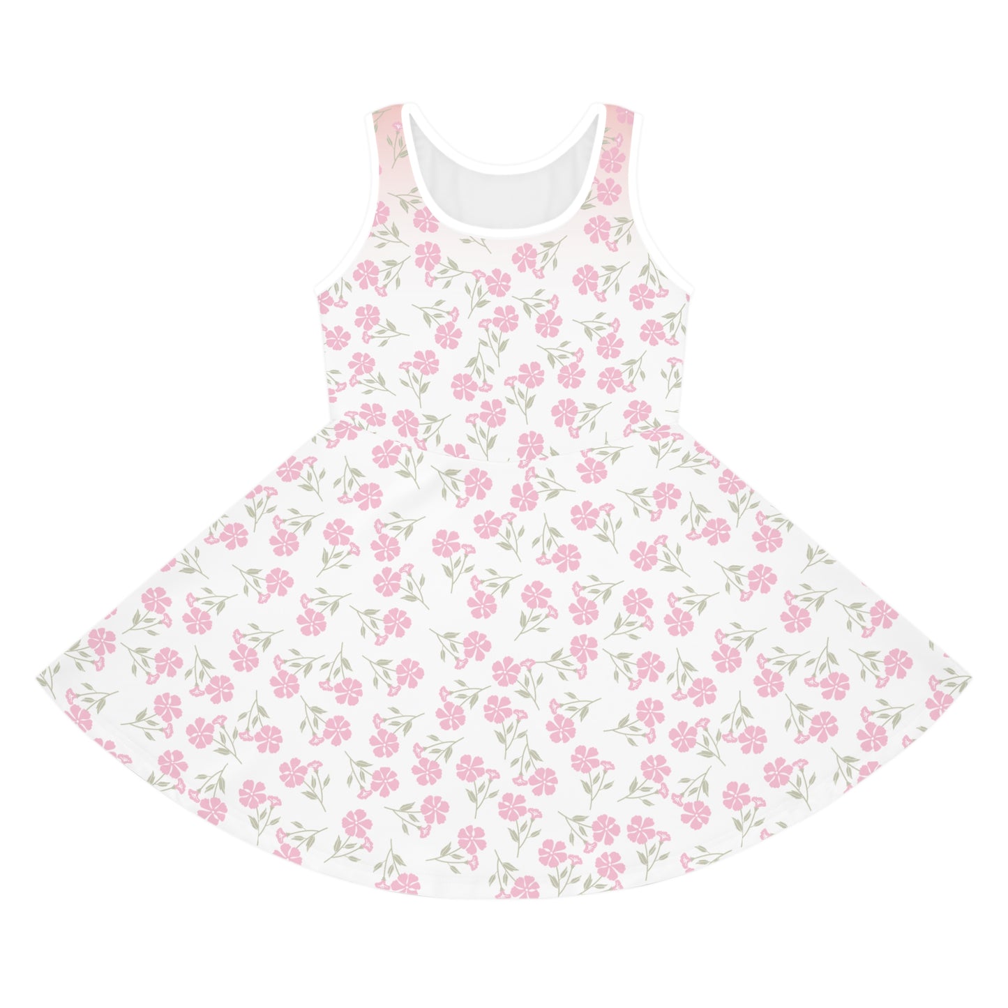 Floral Pink Girls' Sleeveless Sundress Kiki Collection