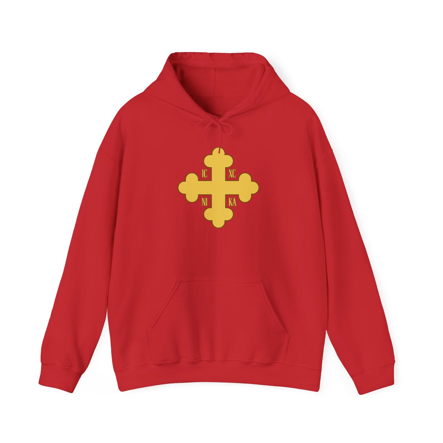 Greek Orthodox Cross Gold GOYA Unisex Heavy Blend™ Hooded Sweatshirt