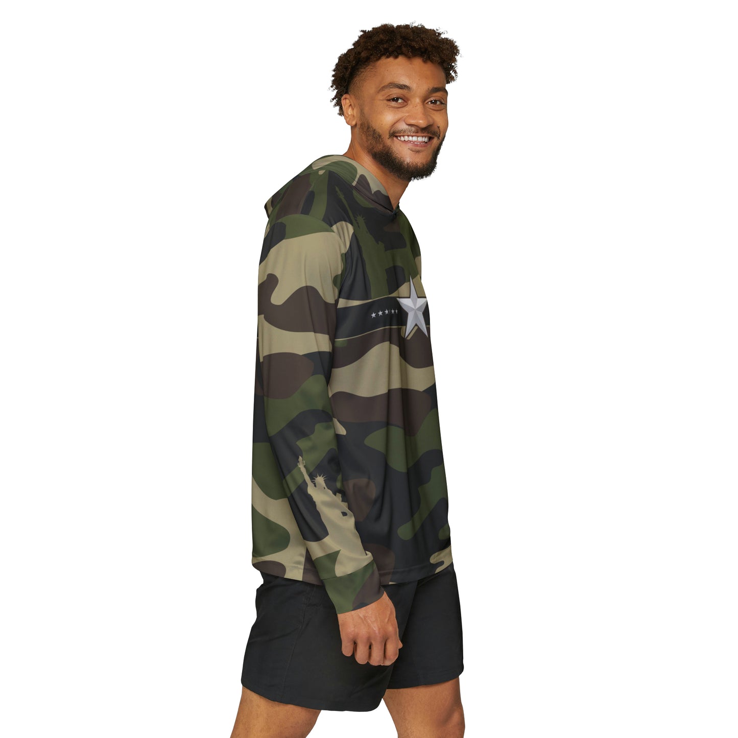 Camouflage USA Men's Sports Warmup Hoodie