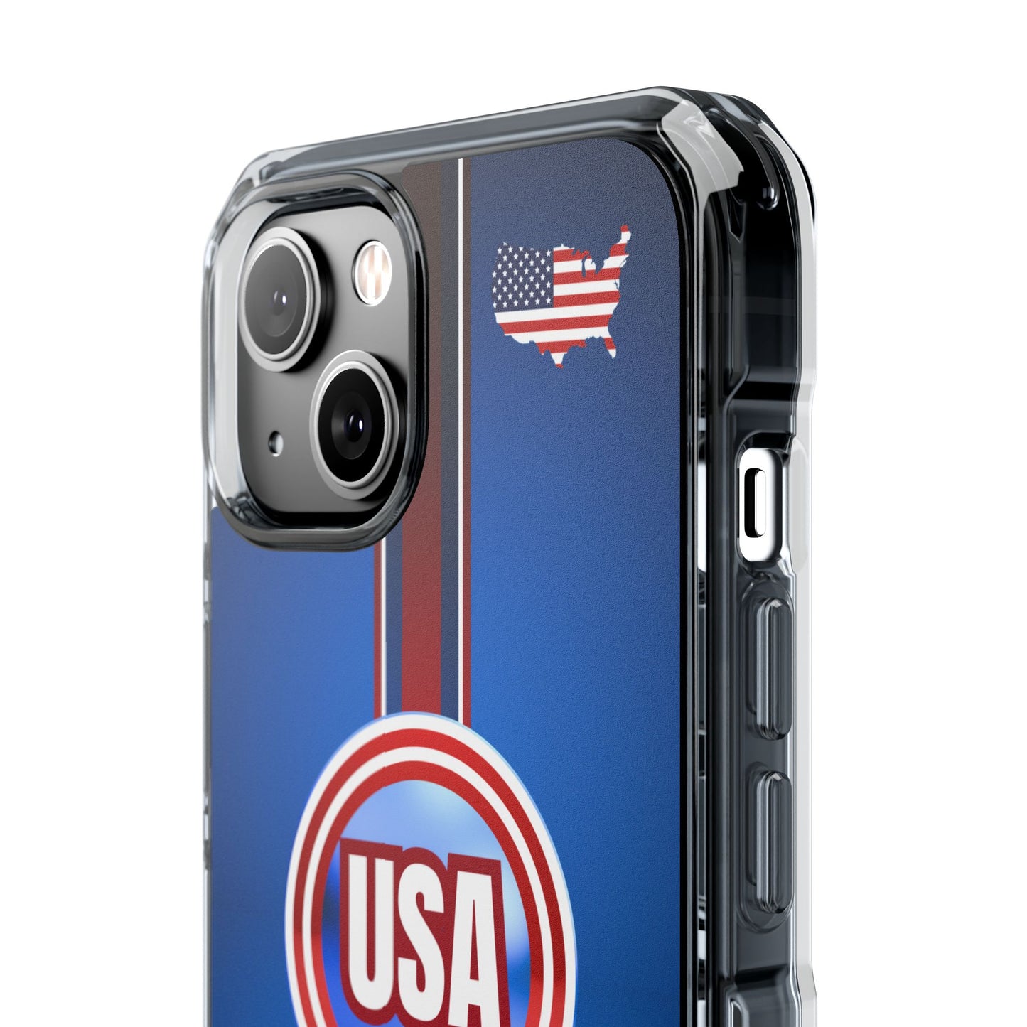 USA Magnetic Clear Impact Phone Case