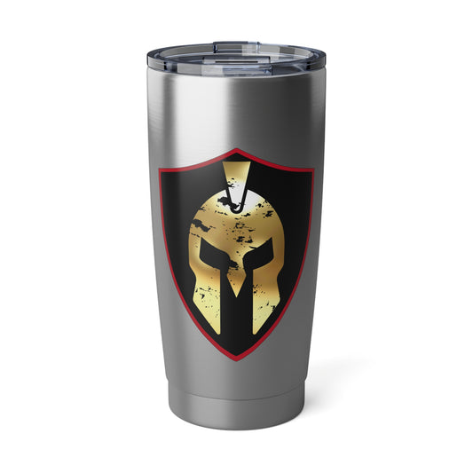 Spartan Shield Black Gold Vagabond 20oz Stainless Tumbler