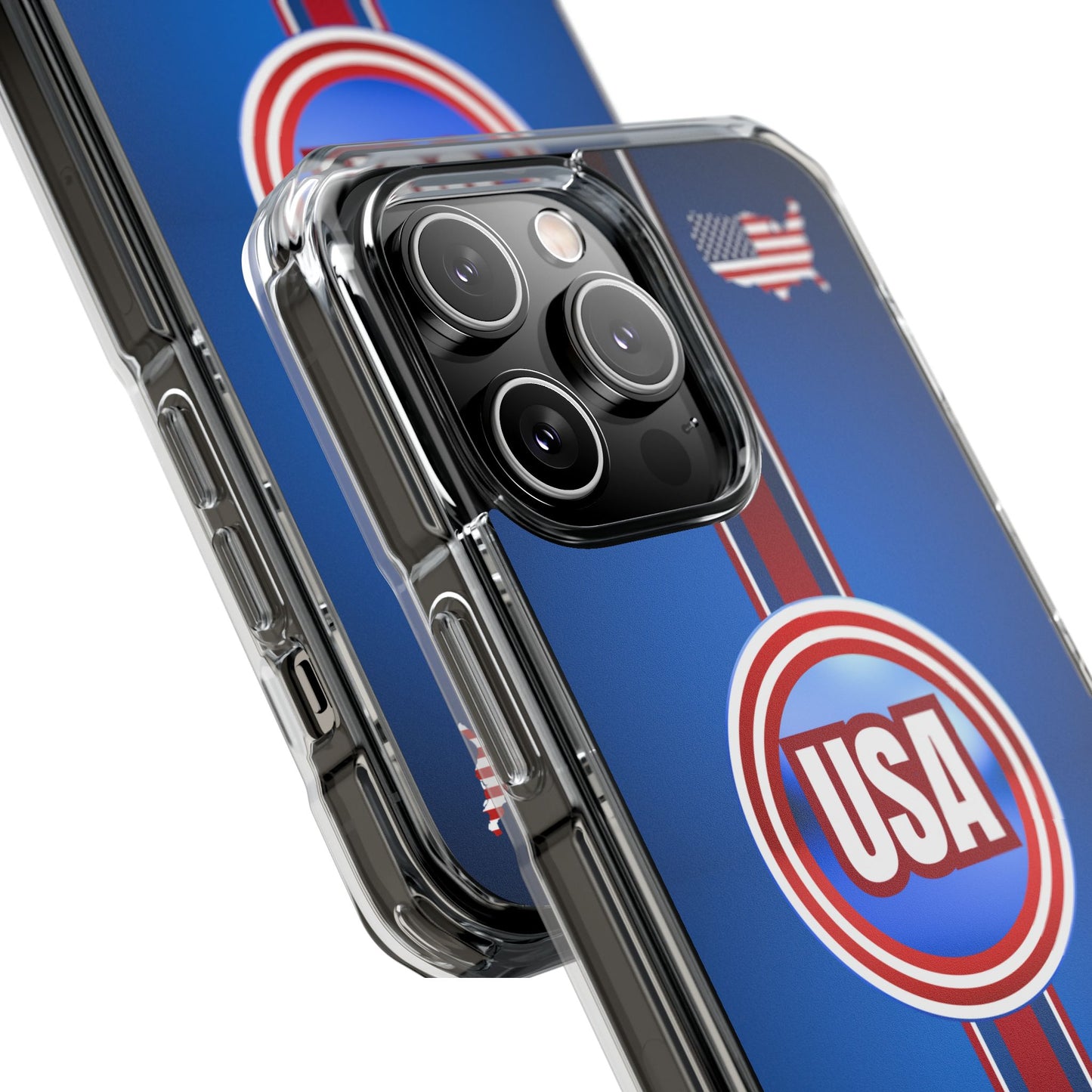 USA Magnetic Clear Impact Phone Case