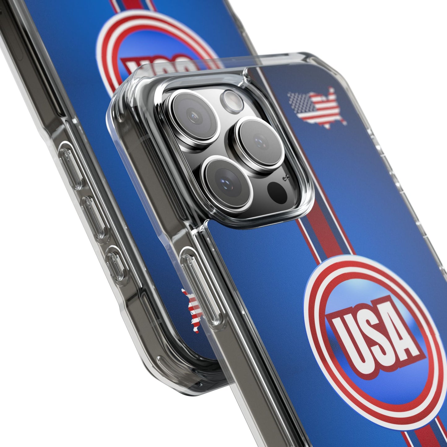 USA Magnetic Clear Impact Phone Case