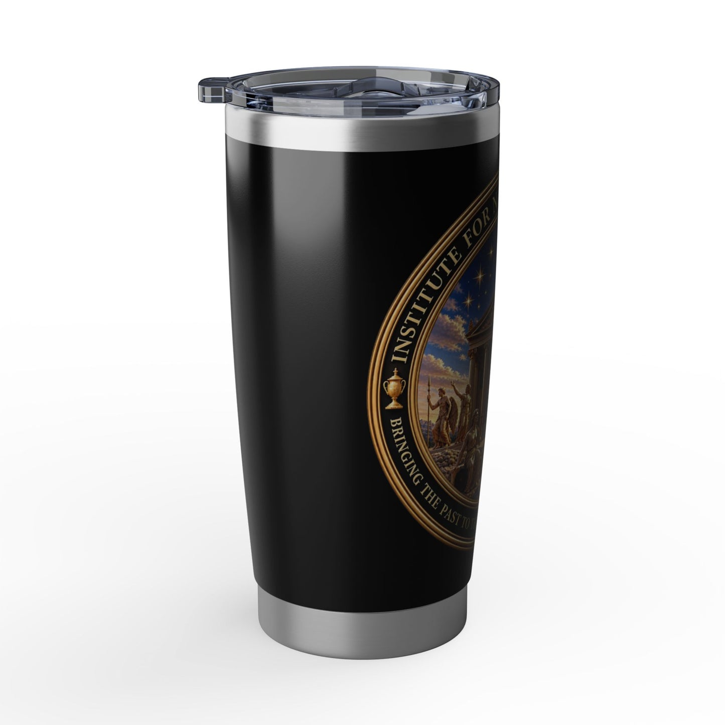 Institite for Natural Philosophy Logo Gold 20oz Insulated Travel Cup