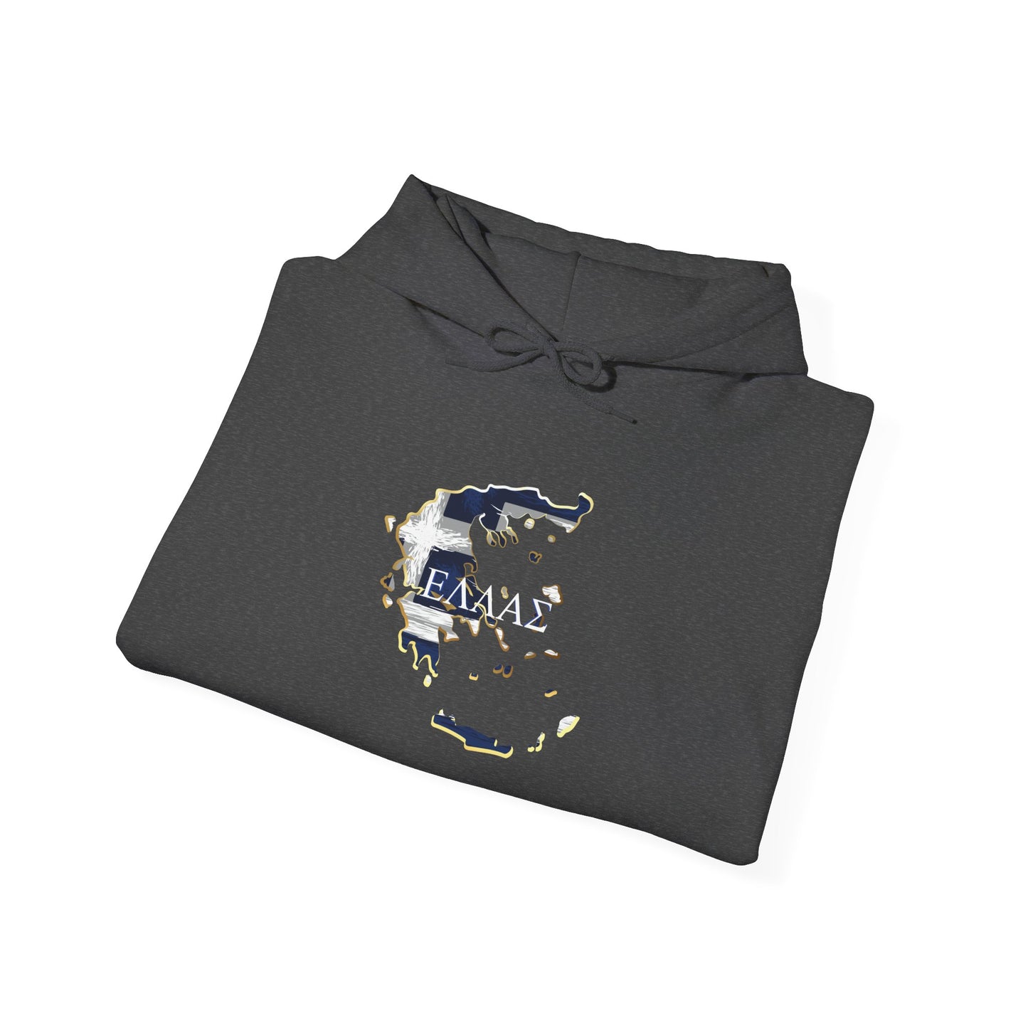Greece Map Unisex Heavy Blend™ Hooded Sweatshirt
