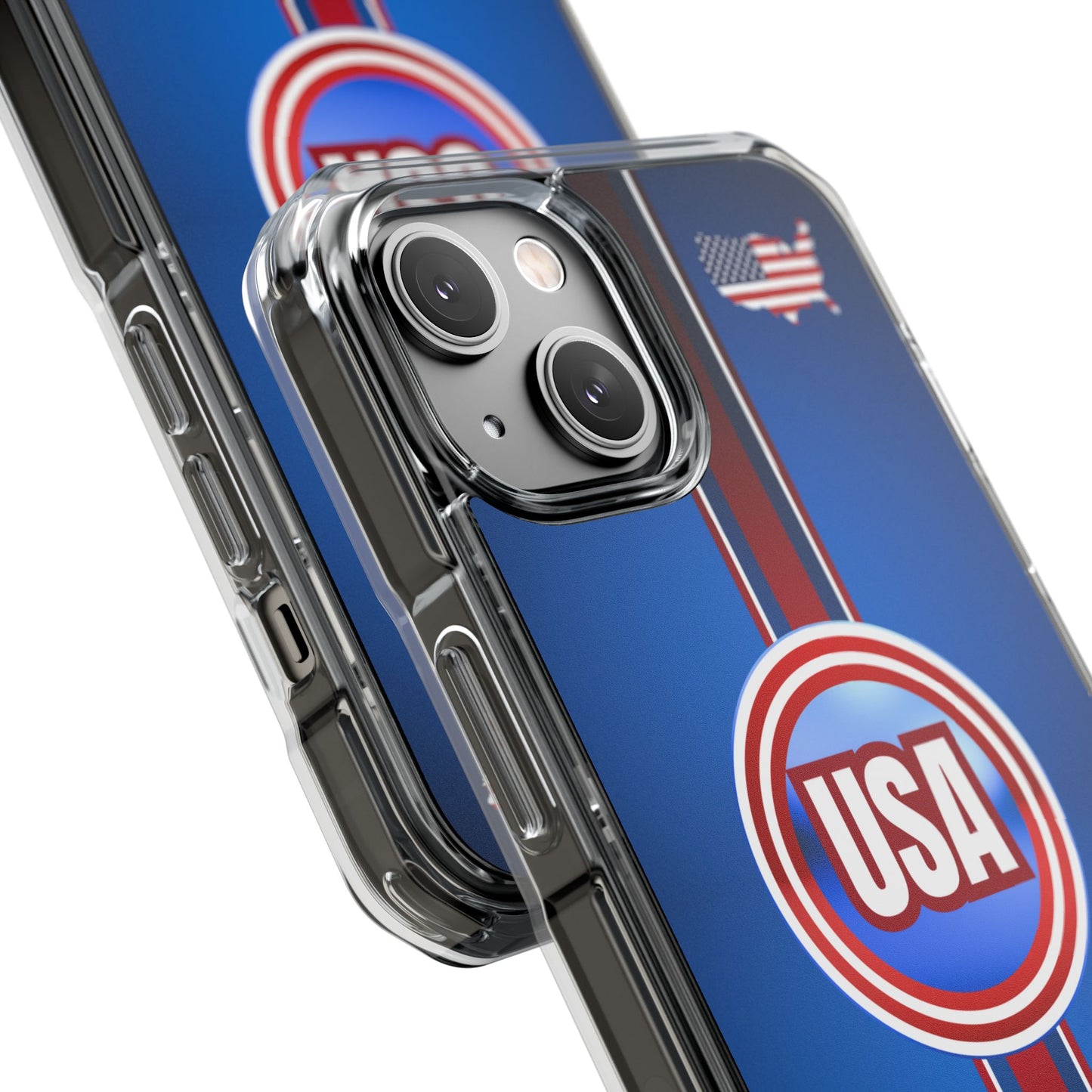 USA Magnetic Clear Impact Phone Case