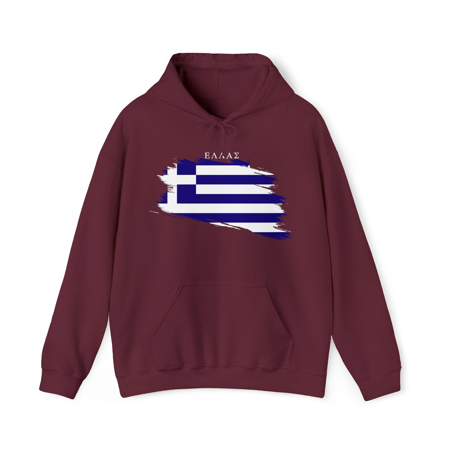 Ellas Greece Flag Artistic Unisex Heavy Blend™ Hooded Sweatshirt