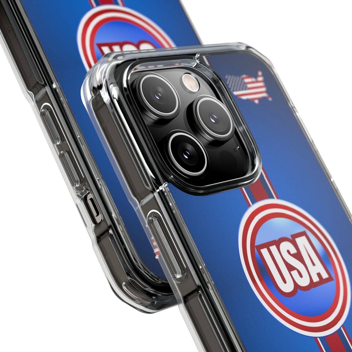 USA Magnetic Clear Impact Phone Case