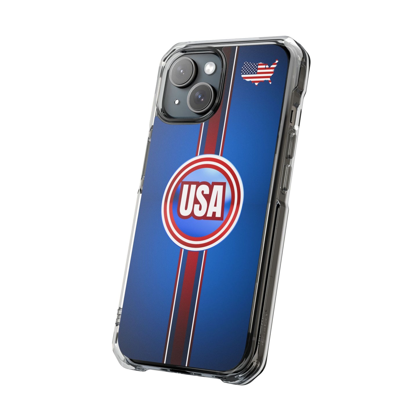USA Magnetic Clear Impact Phone Case