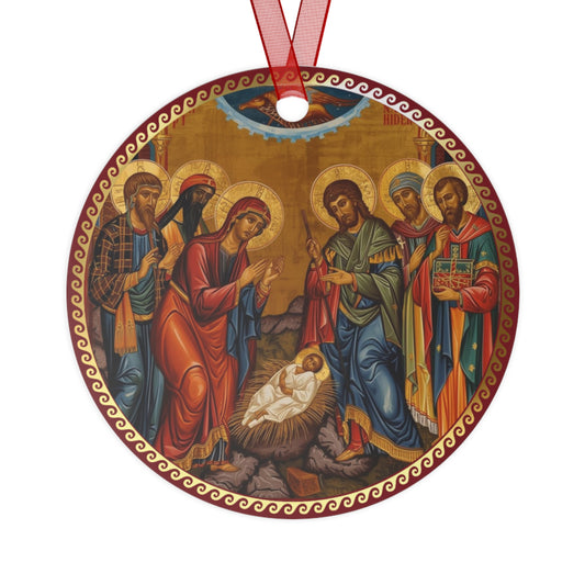 Byzantine Nativity and Pantocrator Christmas Decoration GOYA
