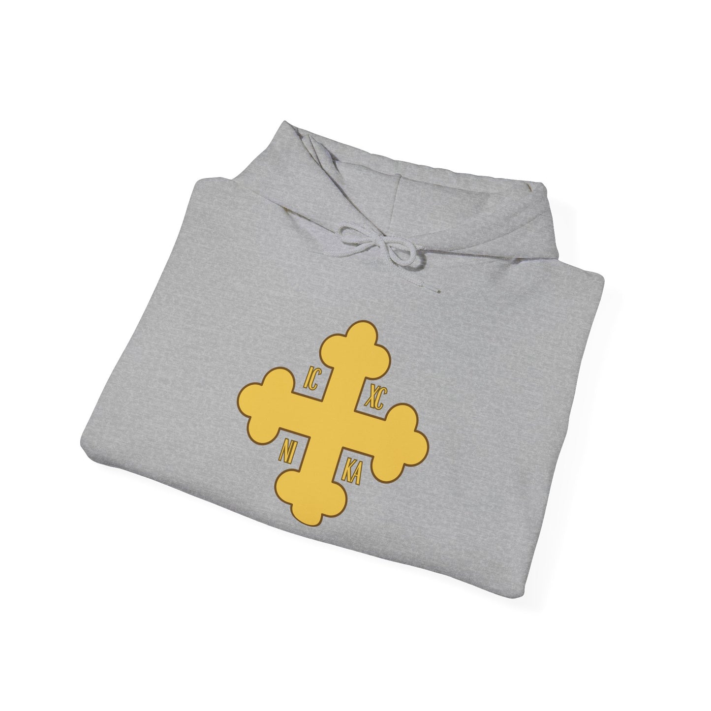 Greek Orthodox Cross Gold GOYA Unisex Heavy Blend™ Hooded Sweatshirt