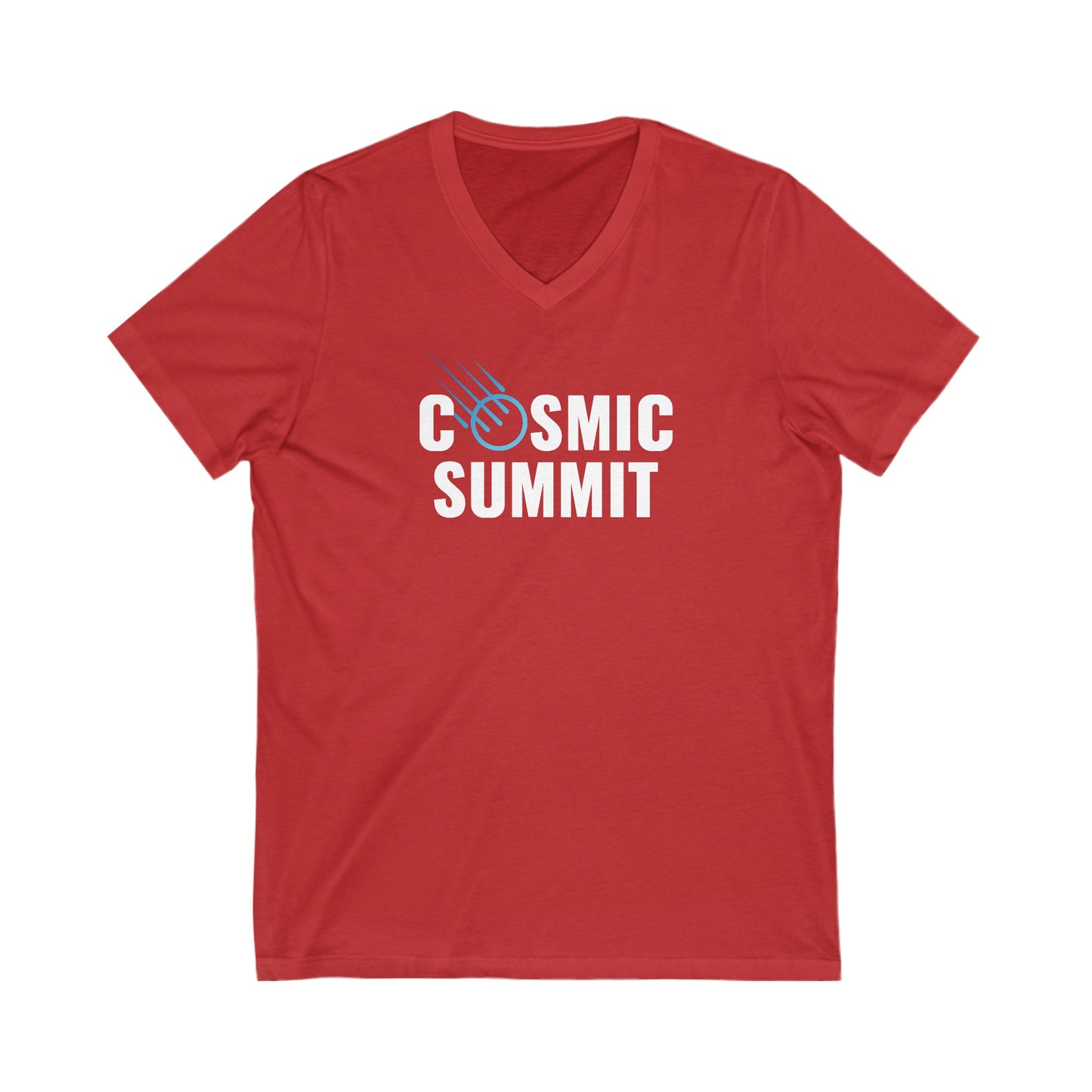 Cosmic Summit Unisex Jersey Short Sleeve V-Neck Tee