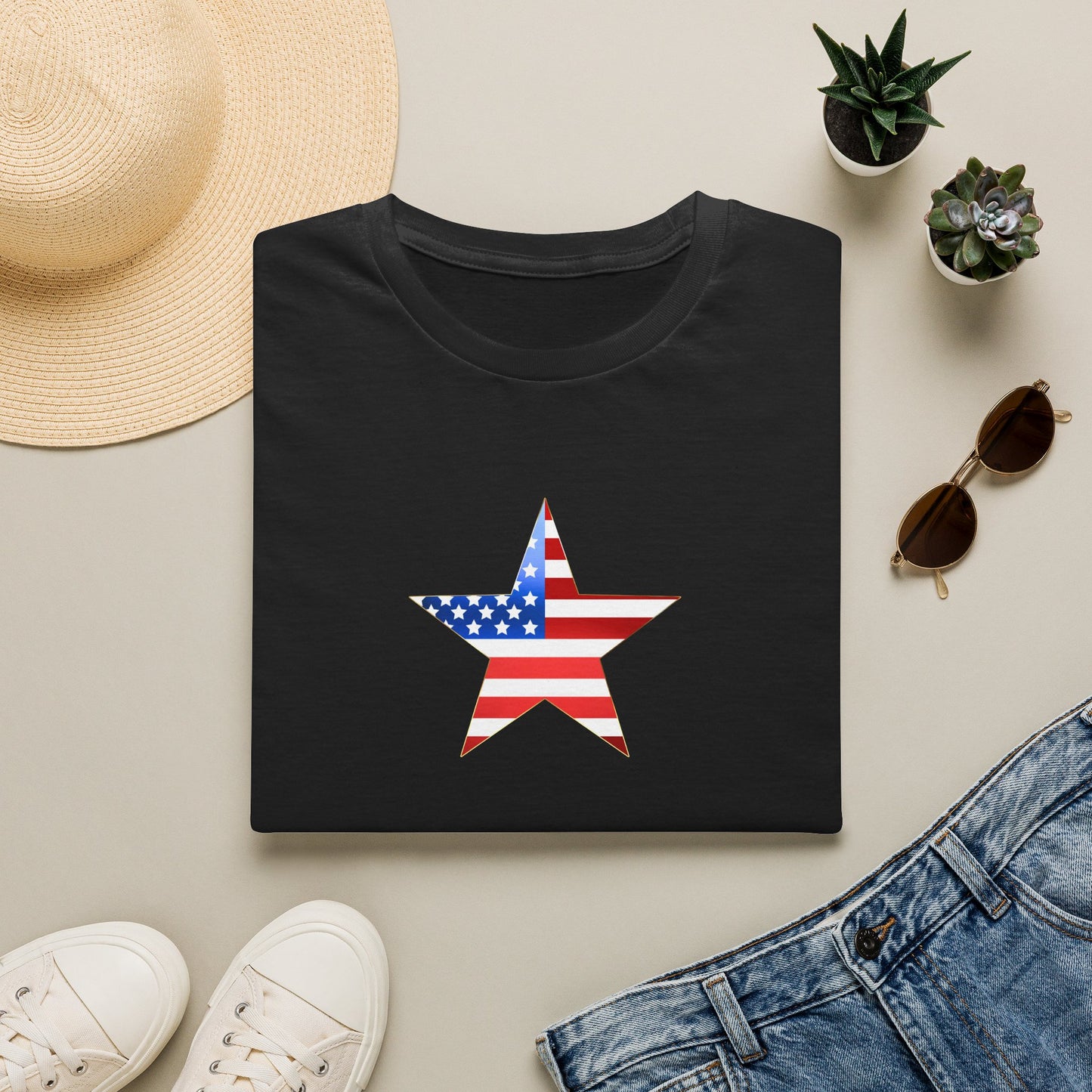 American Flag Star T-Shirt