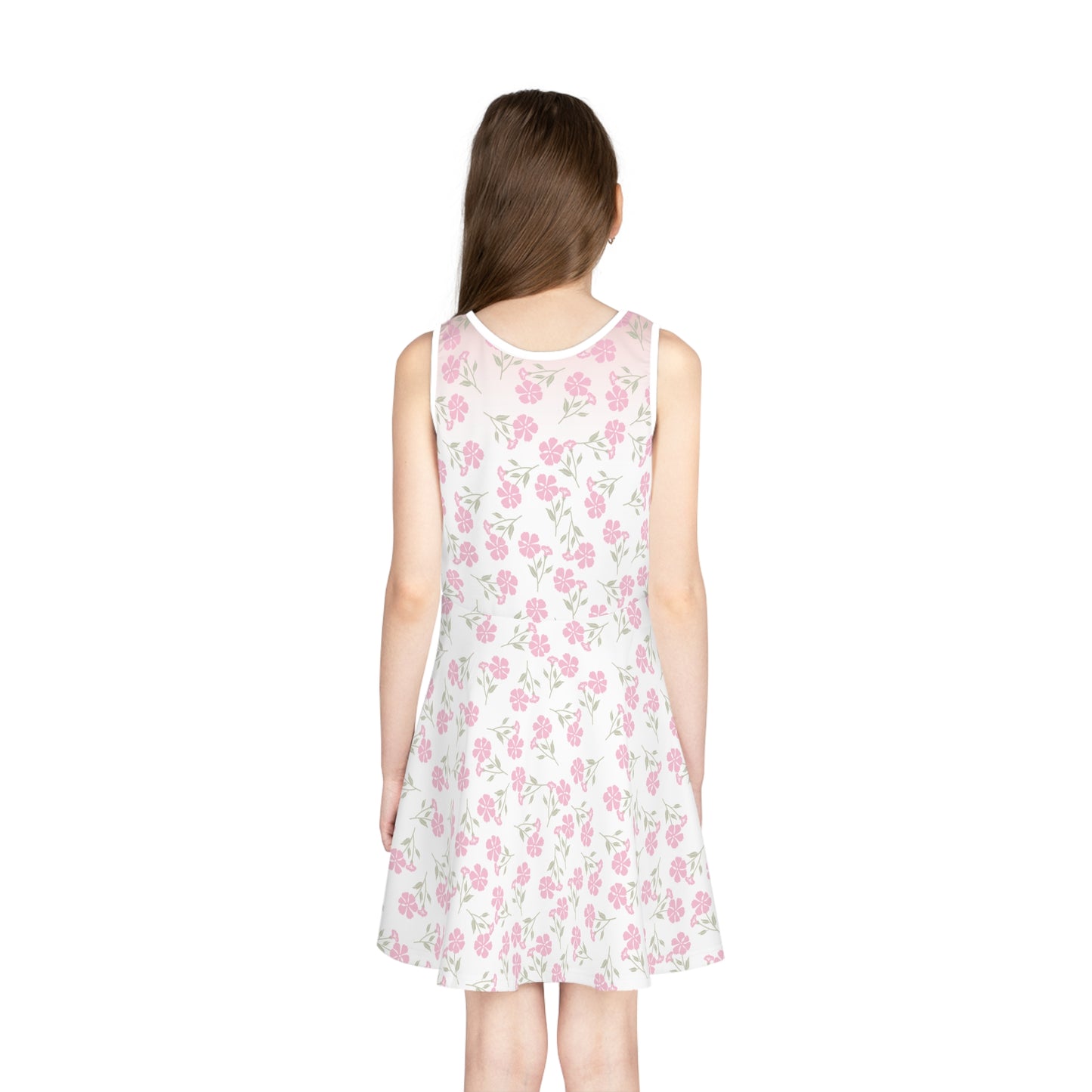 Floral Pink Girls' Sleeveless Sundress Kiki Collection