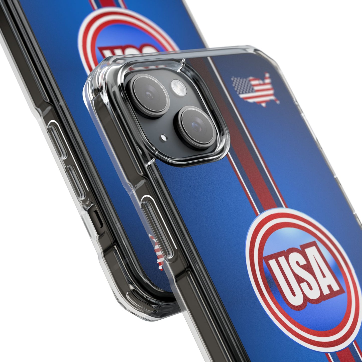 USA Magnetic Clear Impact Phone Case