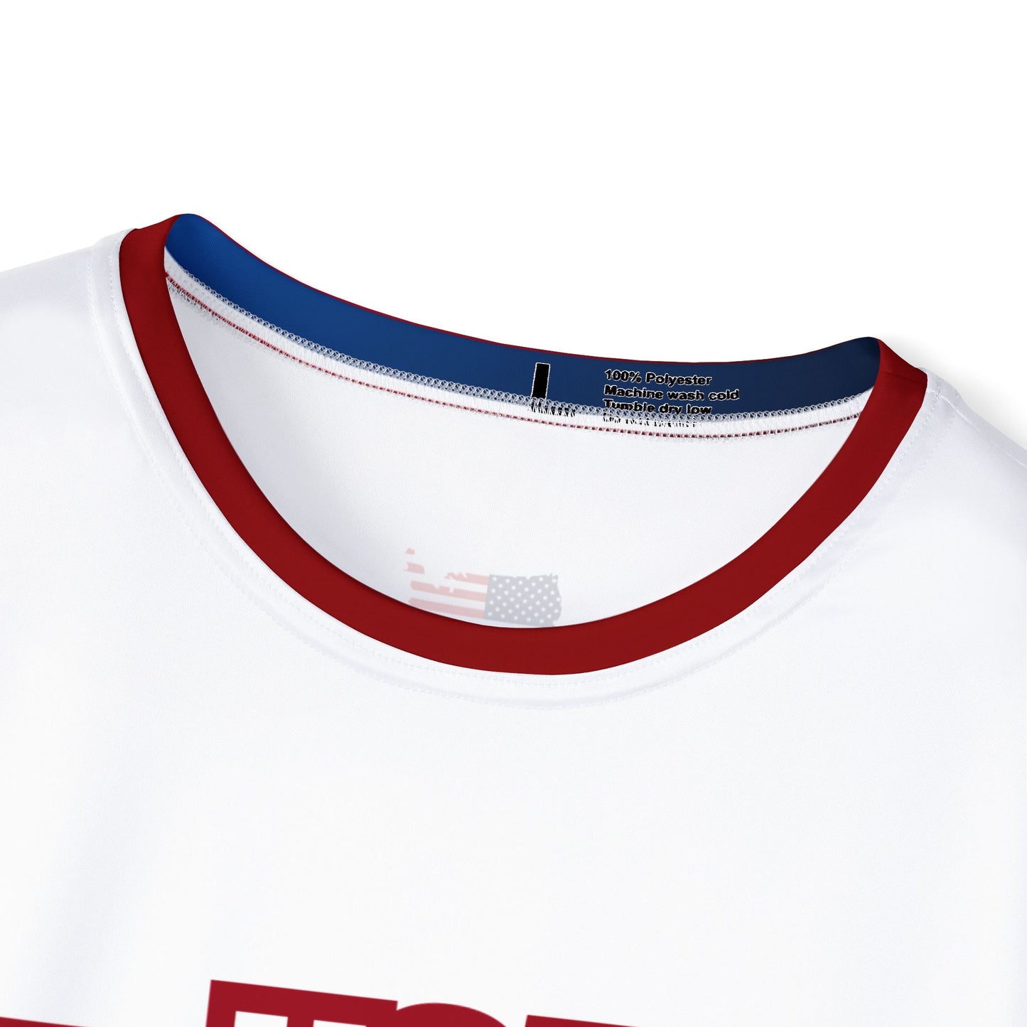 USA Soccer Jersey Blue White Red Trim
